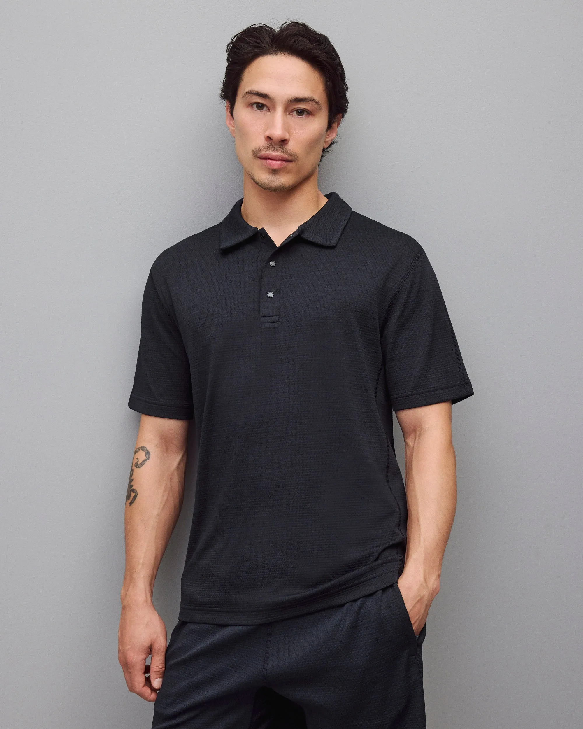Solotex Mesh Tiebreak Standard Polo sold by Reigning Champ product image thumbnail 2
