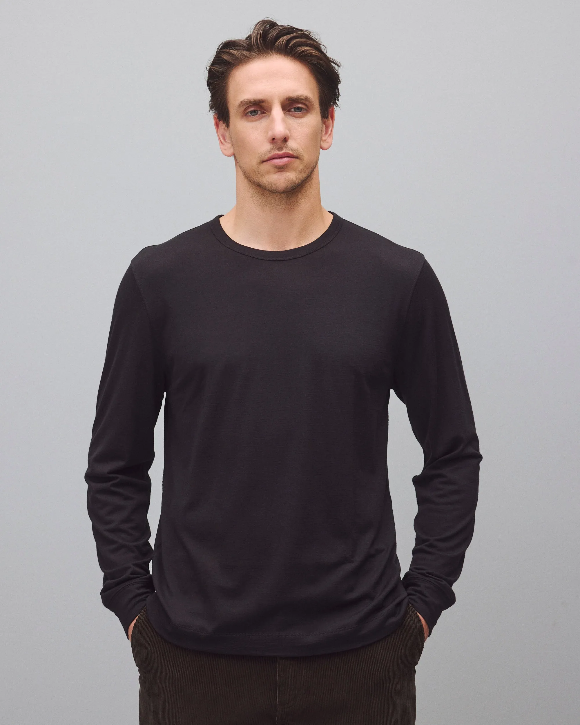 Merino Jersey Vista Standard Long Sleeve sold by Reigning Champ product image thumbnail 2