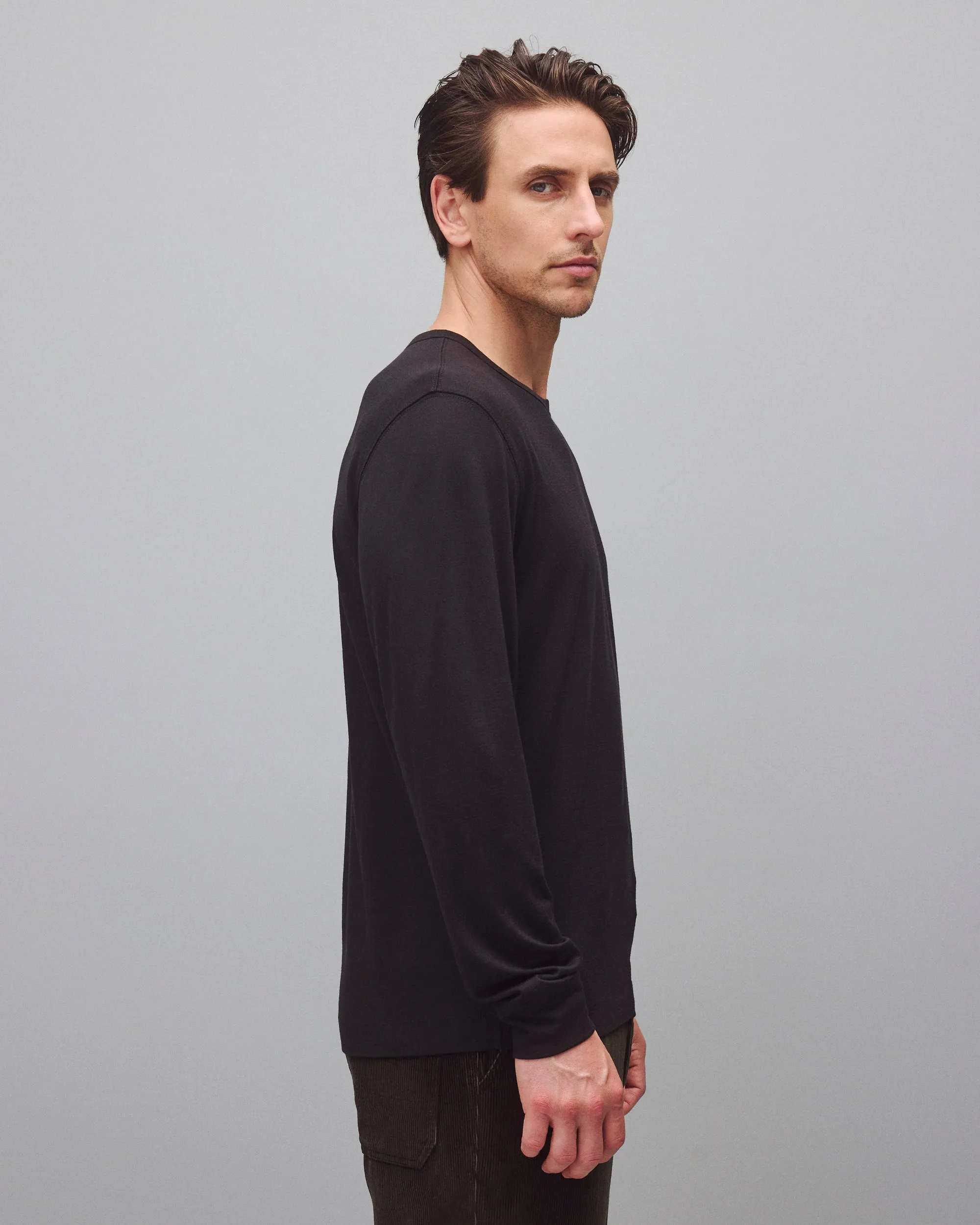 Merino Jersey Vista Standard Long Sleeve sold by Reigning Champ product image thumbnail 4