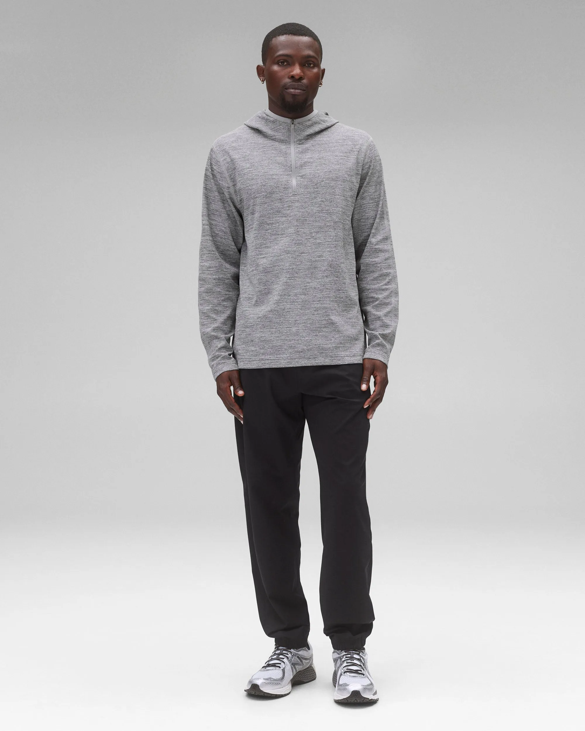 Solotex Mesh Tiebreak Standard Quarter Zip Hoodie sold by Reigning Champ product image thumbnail 3