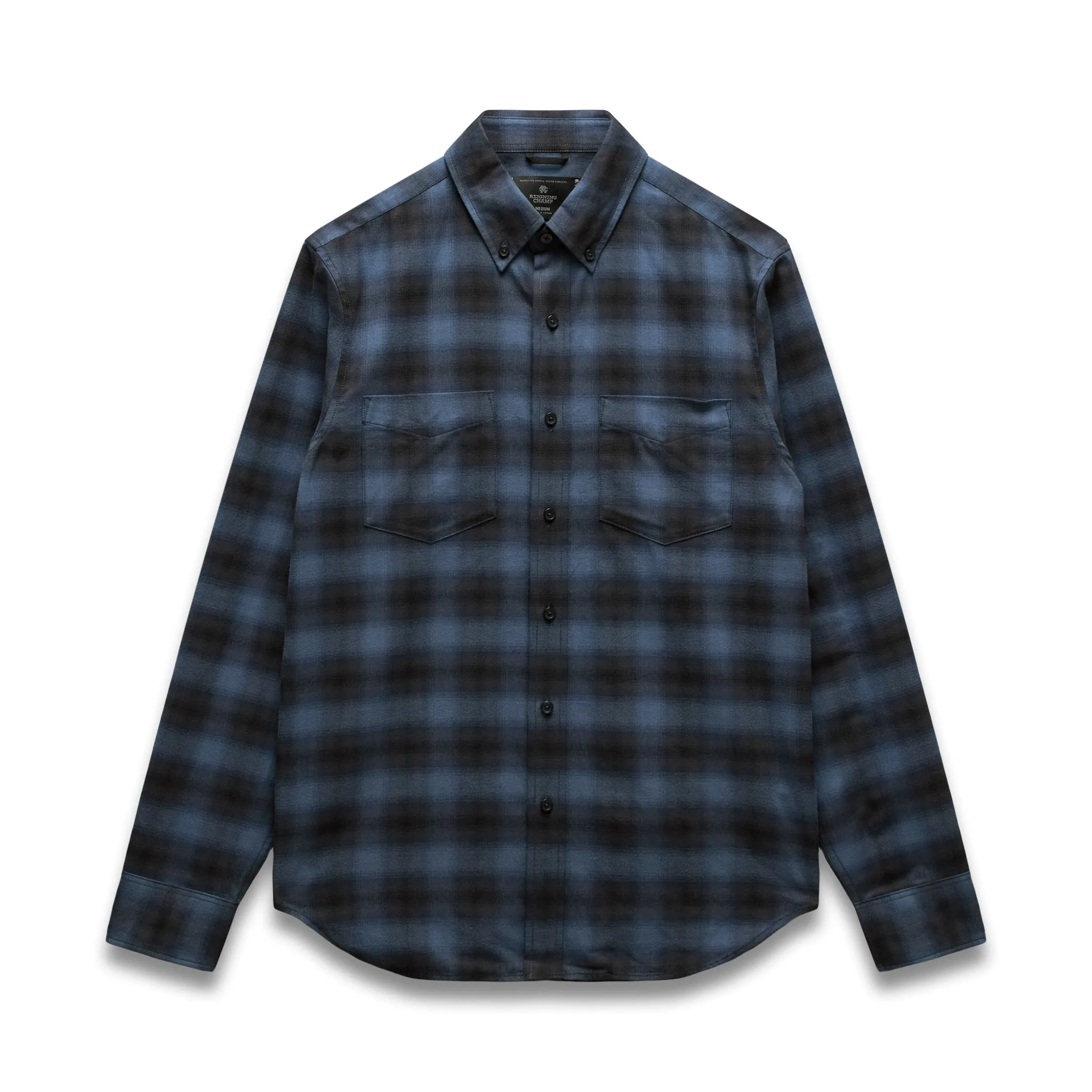 Cotton Plaid Site Standard Shirt sold by Reigning Champ