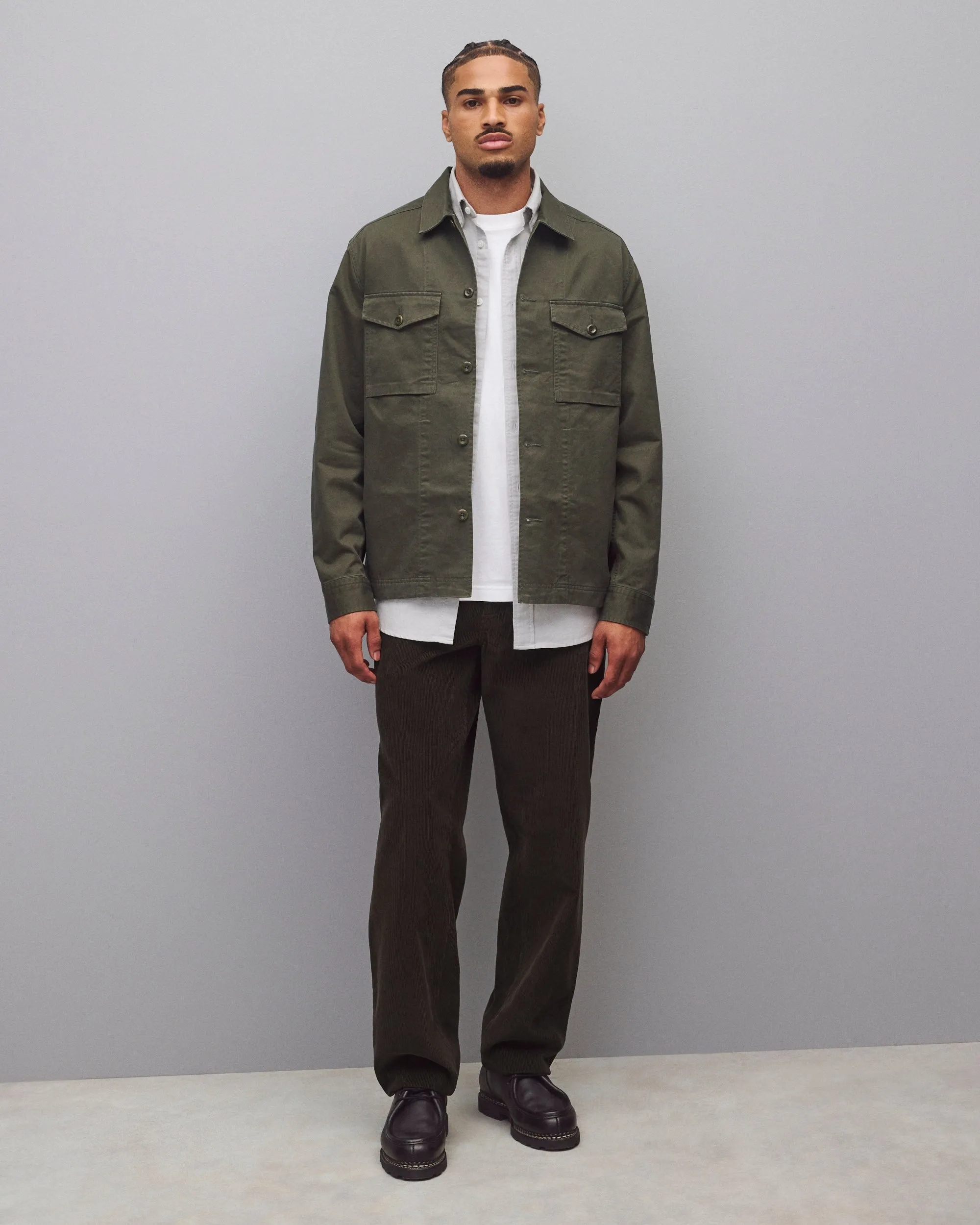Cotton Chino Keeper Standard Overshirt sold by Reigning Champ product image thumbnail 3