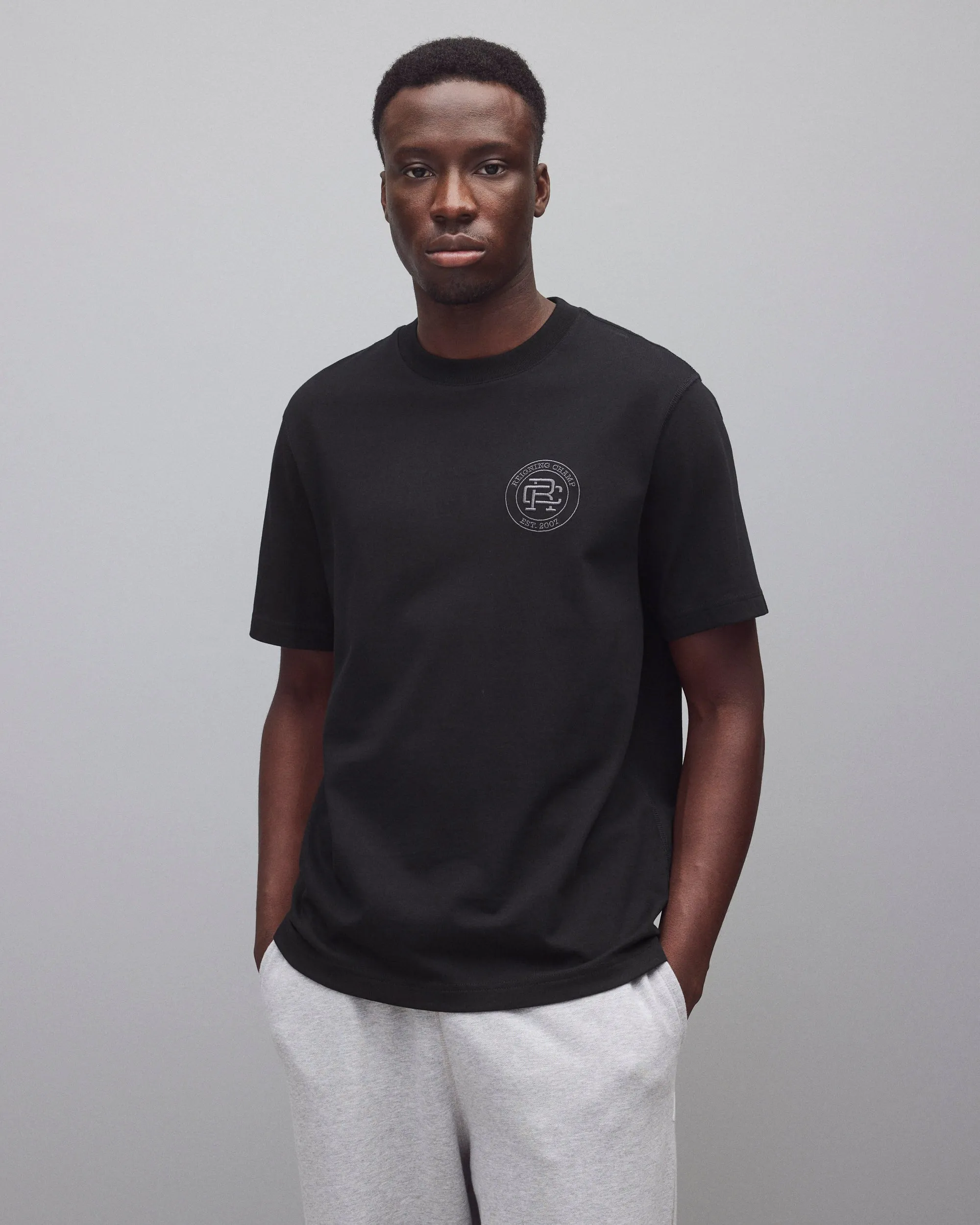 Midweight Jersey Crest OG T-Shirt sold by Reigning Champ product image thumbnail 2