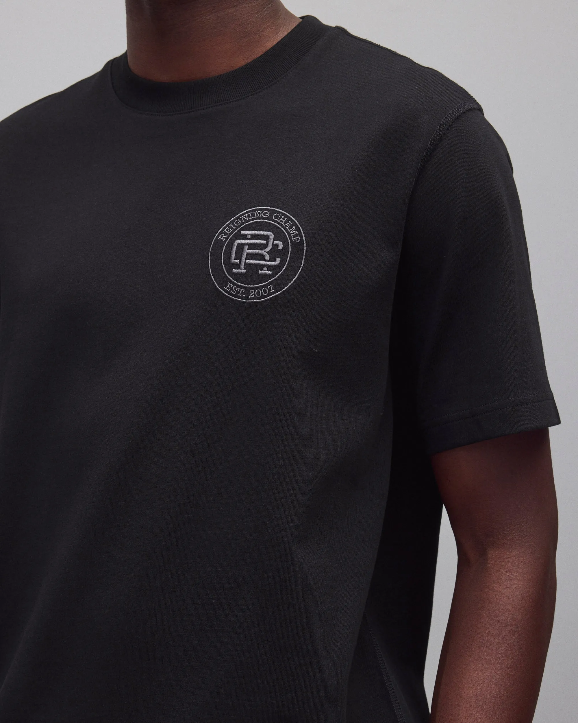 Midweight Jersey Crest OG T-Shirt sold by Reigning Champ product image thumbnail 3
