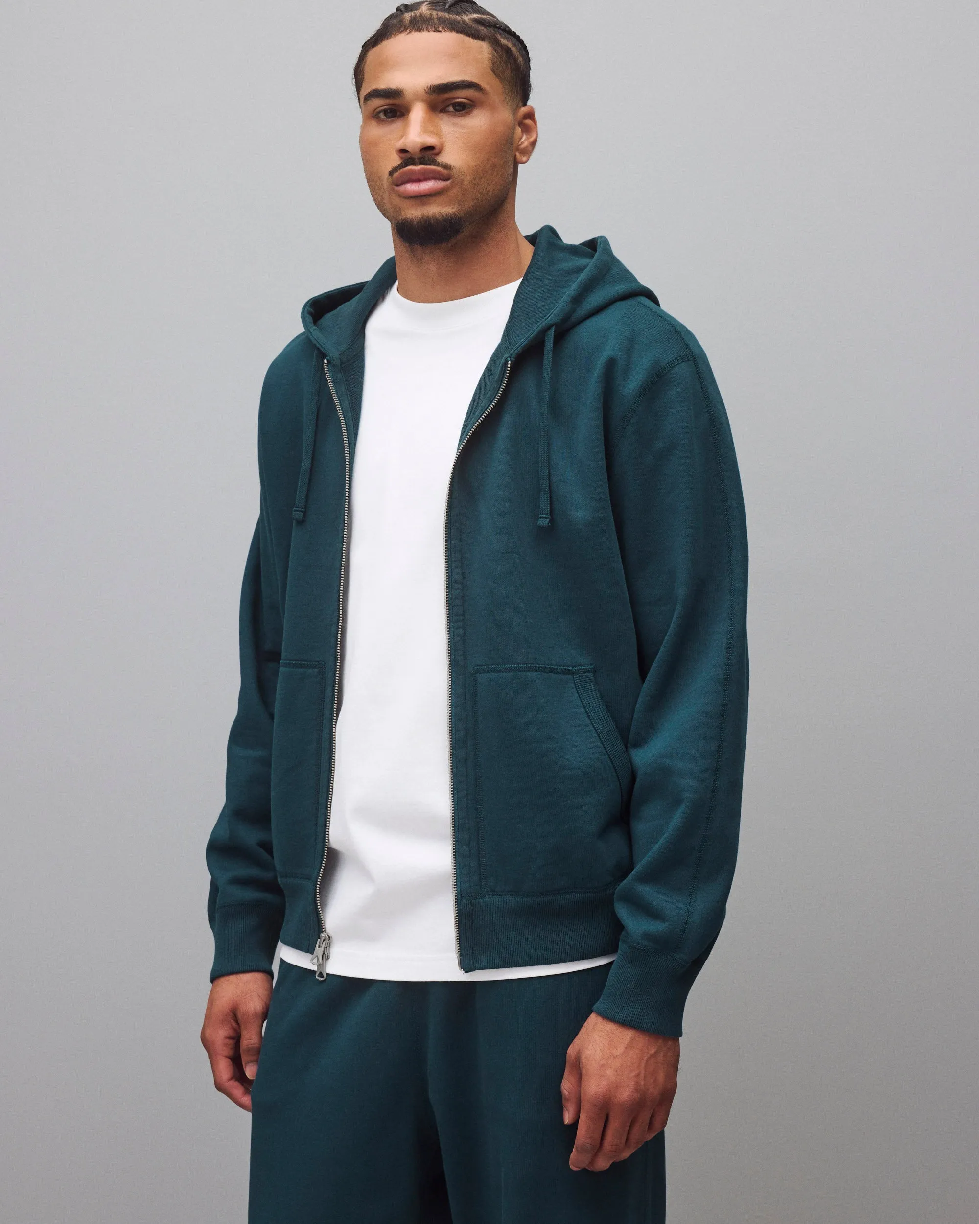 Midweight Terry Standard Zip Hoodie sold by Reigning Champ product image thumbnail 2