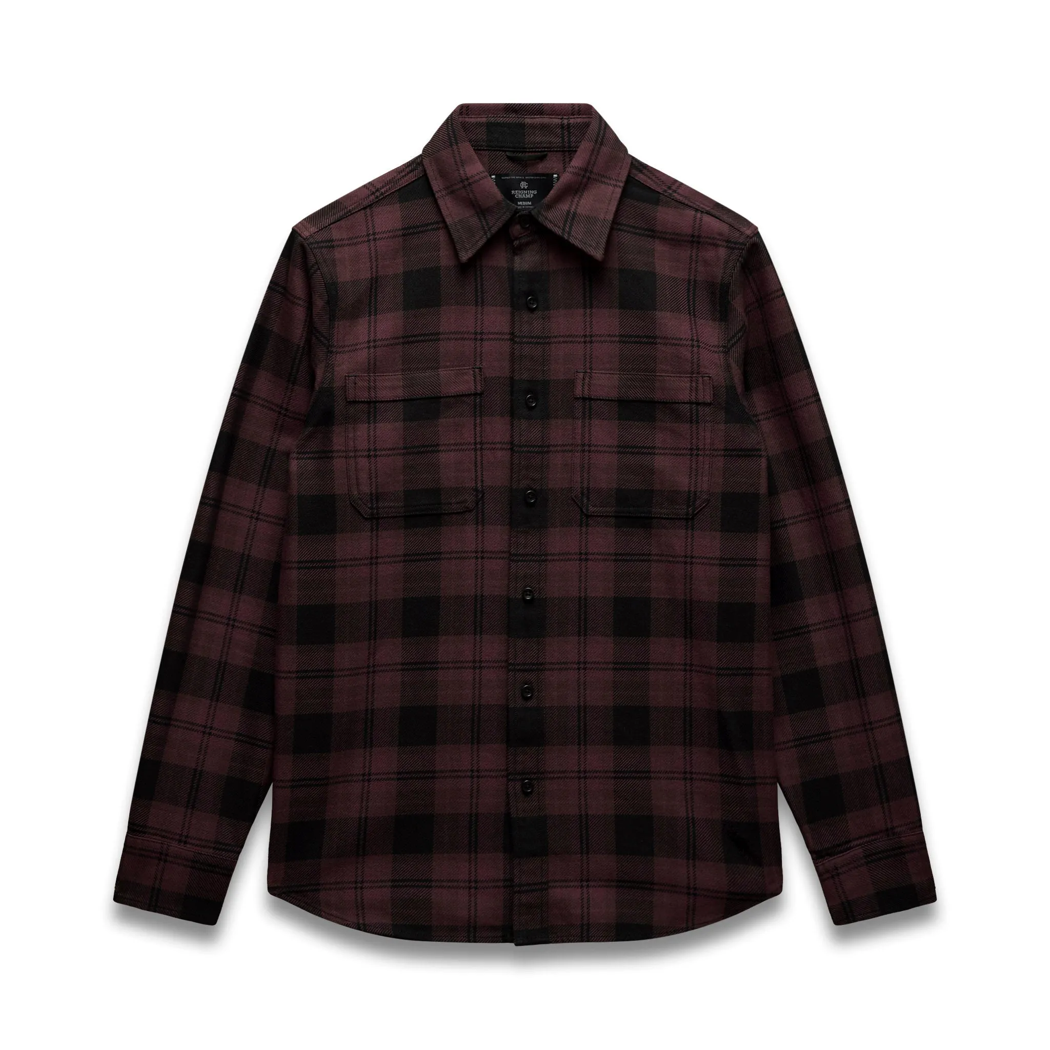 Cotton Plaid Union Standard Shirt sold by Reigning Champ