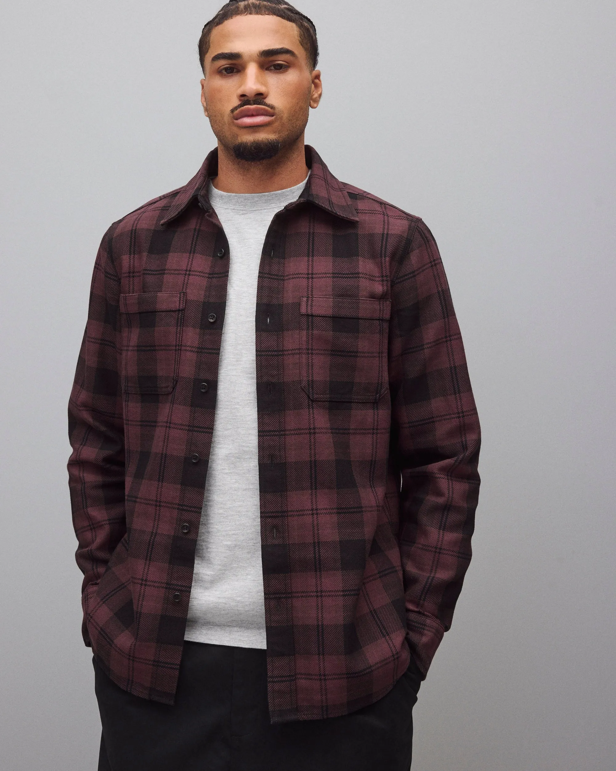 Cotton Plaid Union Standard Shirt sold by Reigning Champ product image thumbnail 2