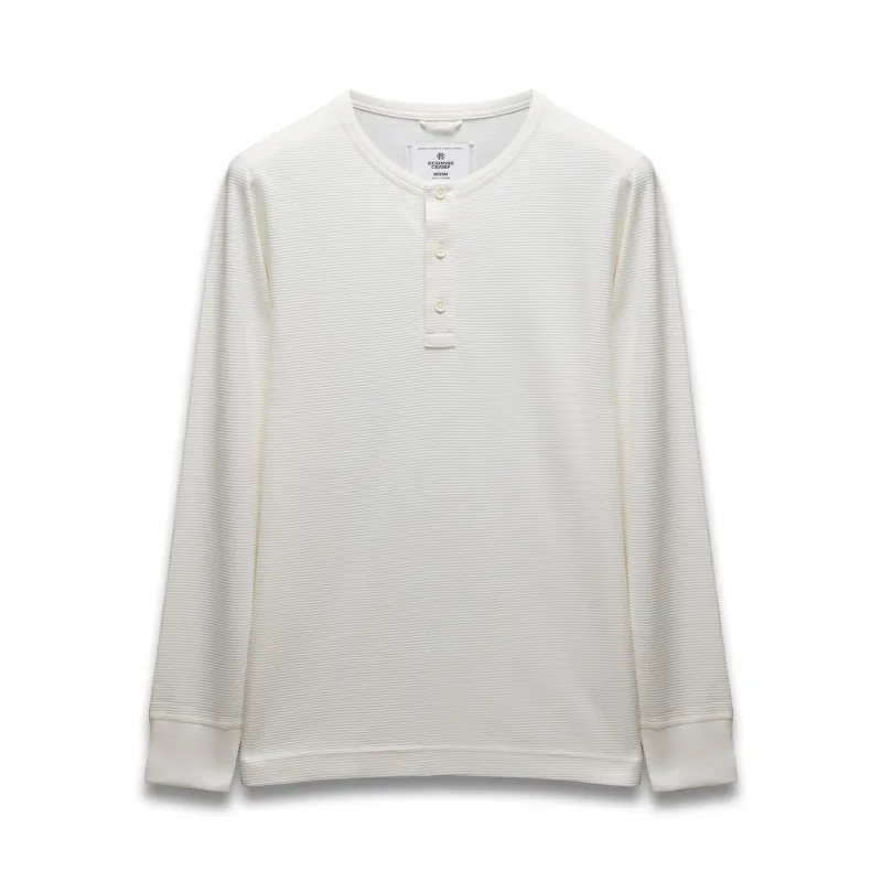 Lightweight Waffle Standard Henley sold by Reigning Champ
