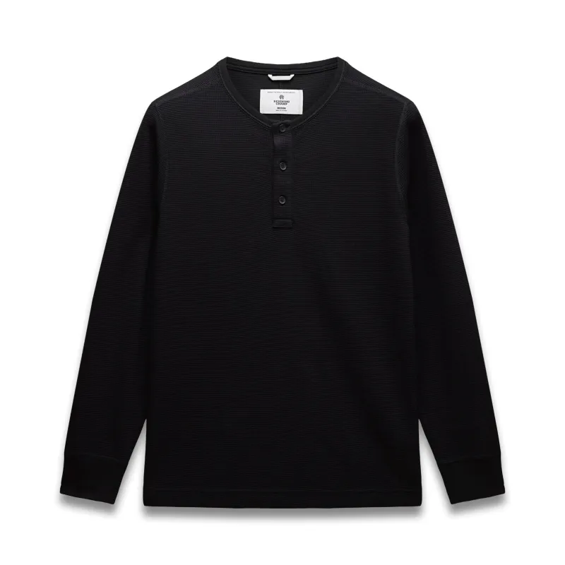 Lightweight Waffle Standard Henley sold by Reigning Champ