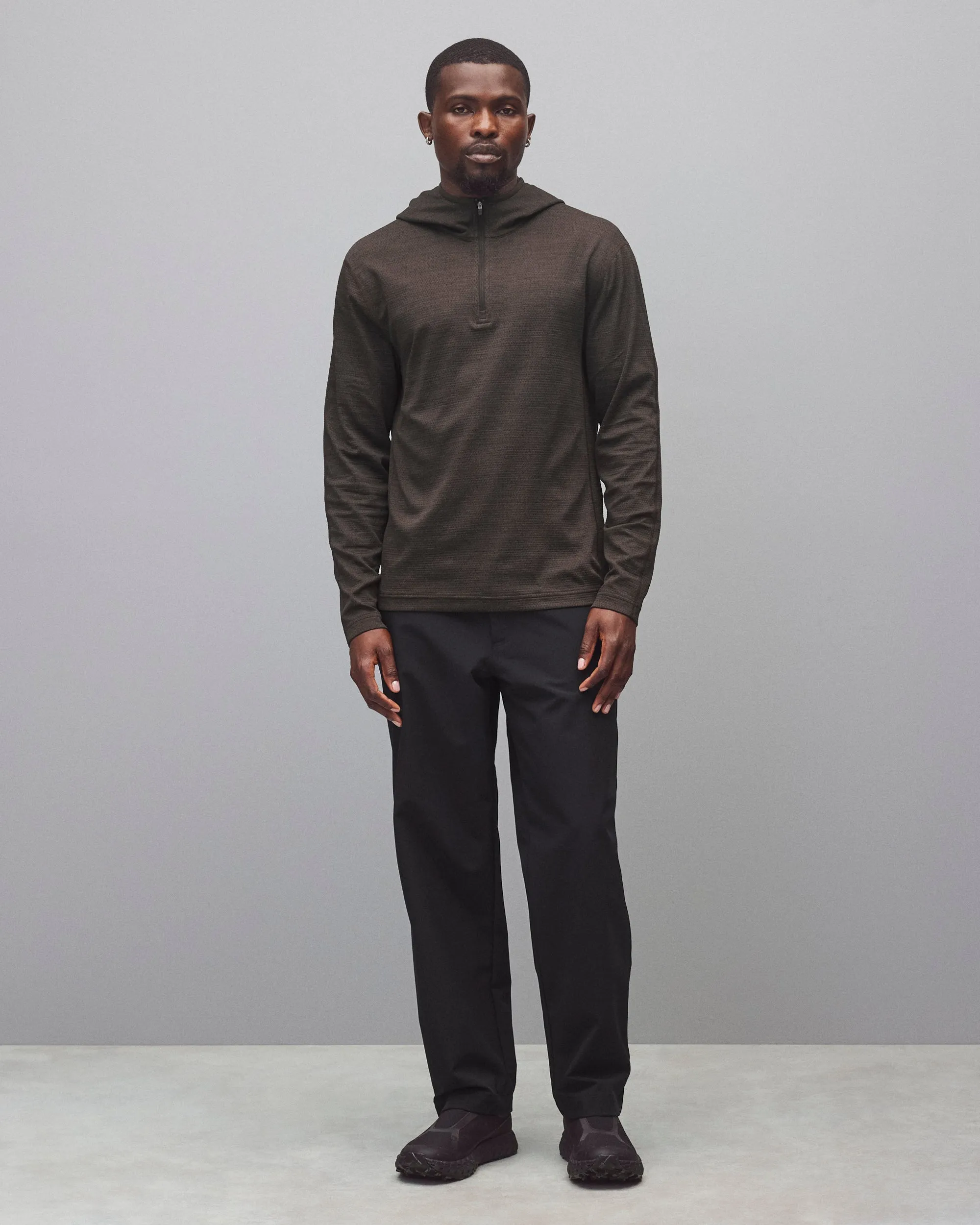 Solotex Mesh Tiebreak Standard Quarter Zip Hoodie sold by Reigning Champ product image thumbnail 3