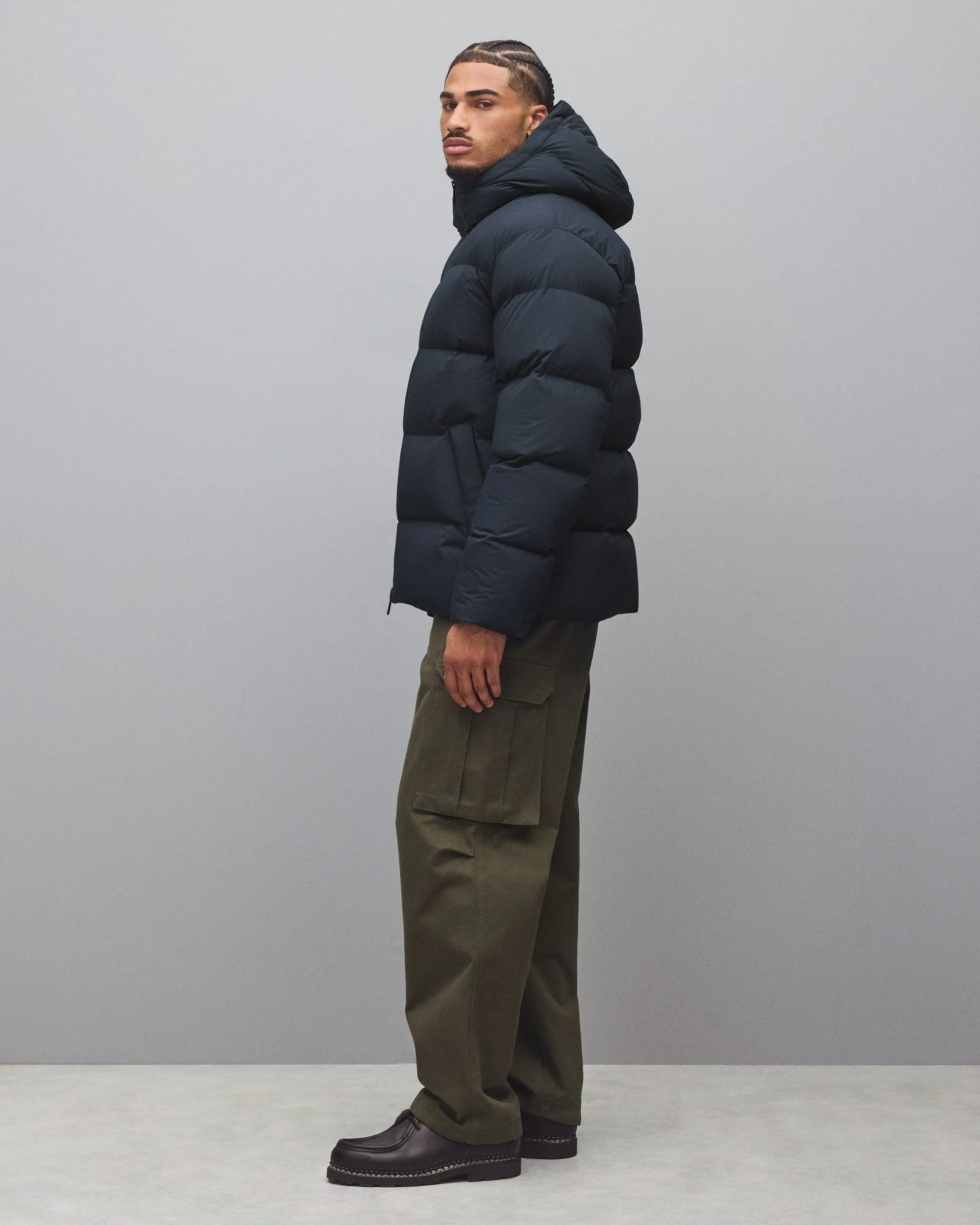 Matte Ripstop Franchise Hooded Down Jacket sold by Reigning Champ product image thumbnail 4