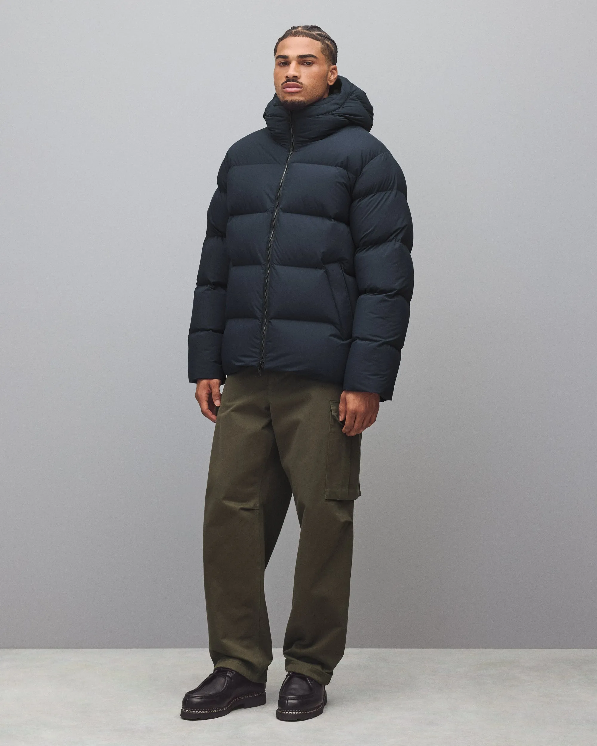 Matte Ripstop Franchise Hooded Down Jacket sold by Reigning Champ product image thumbnail 3