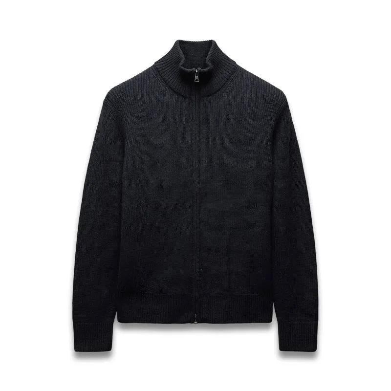 Merino Rib Vinnie Track Jacket sold by Reigning Champ