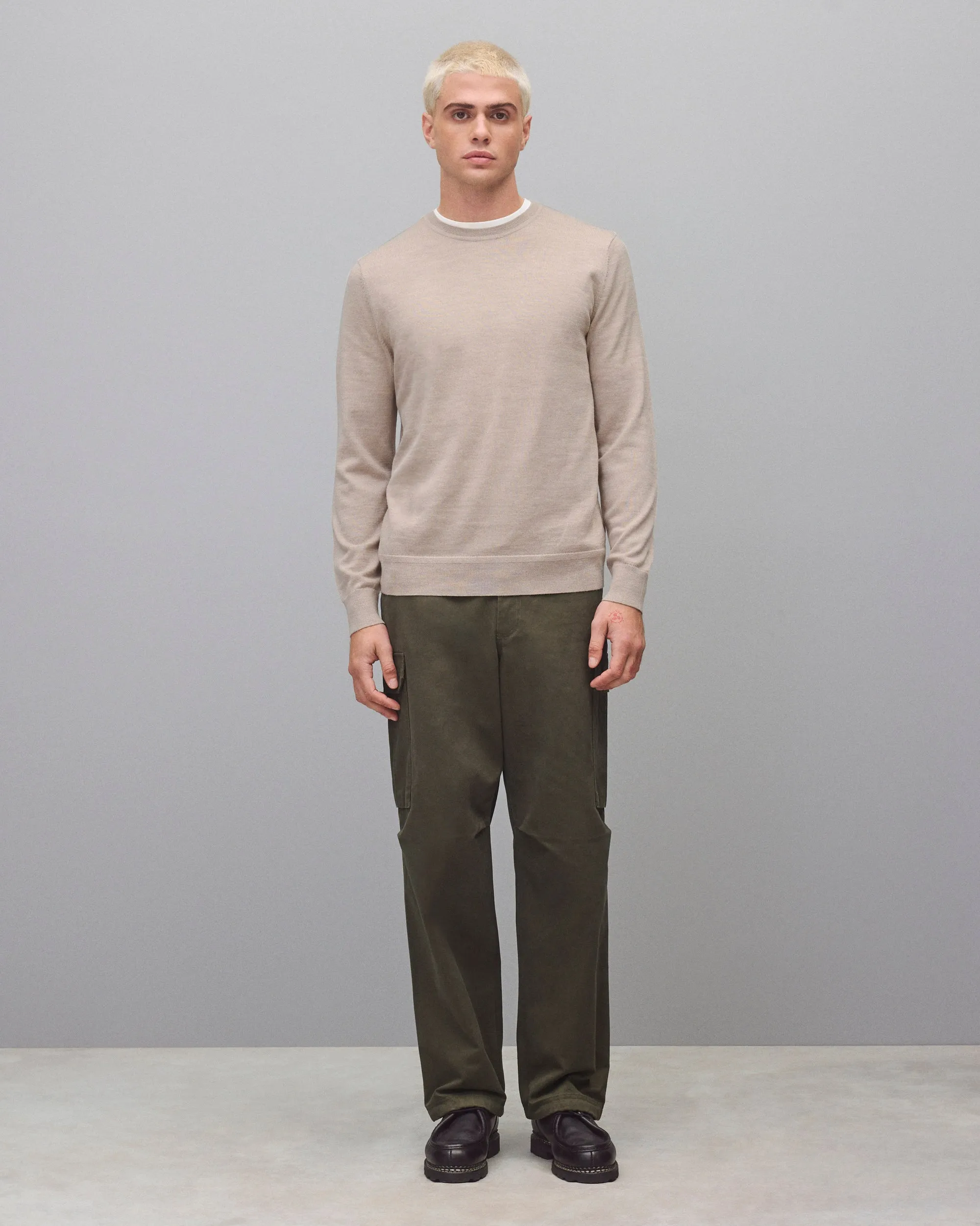 Lightweight Merino Harry Crewneck sold by Reigning Champ product image thumbnail 3