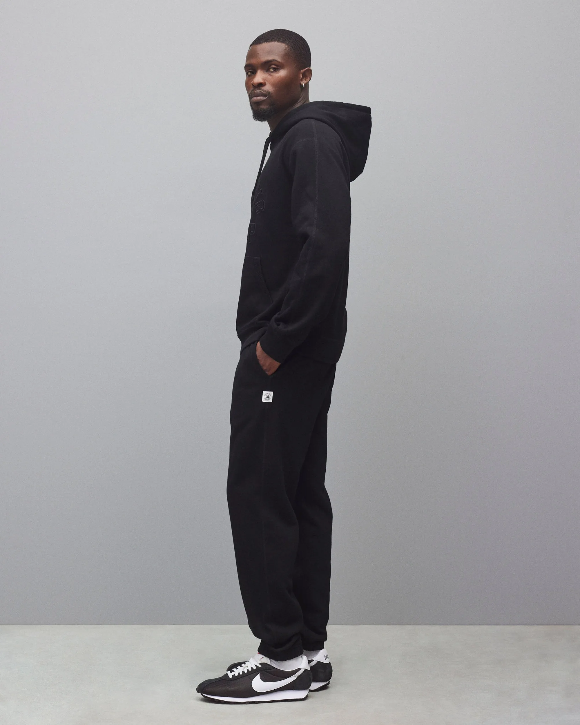 Midweight Terry Arch Logo Standard Hoodie sold by Reigning Champ product image thumbnail 4