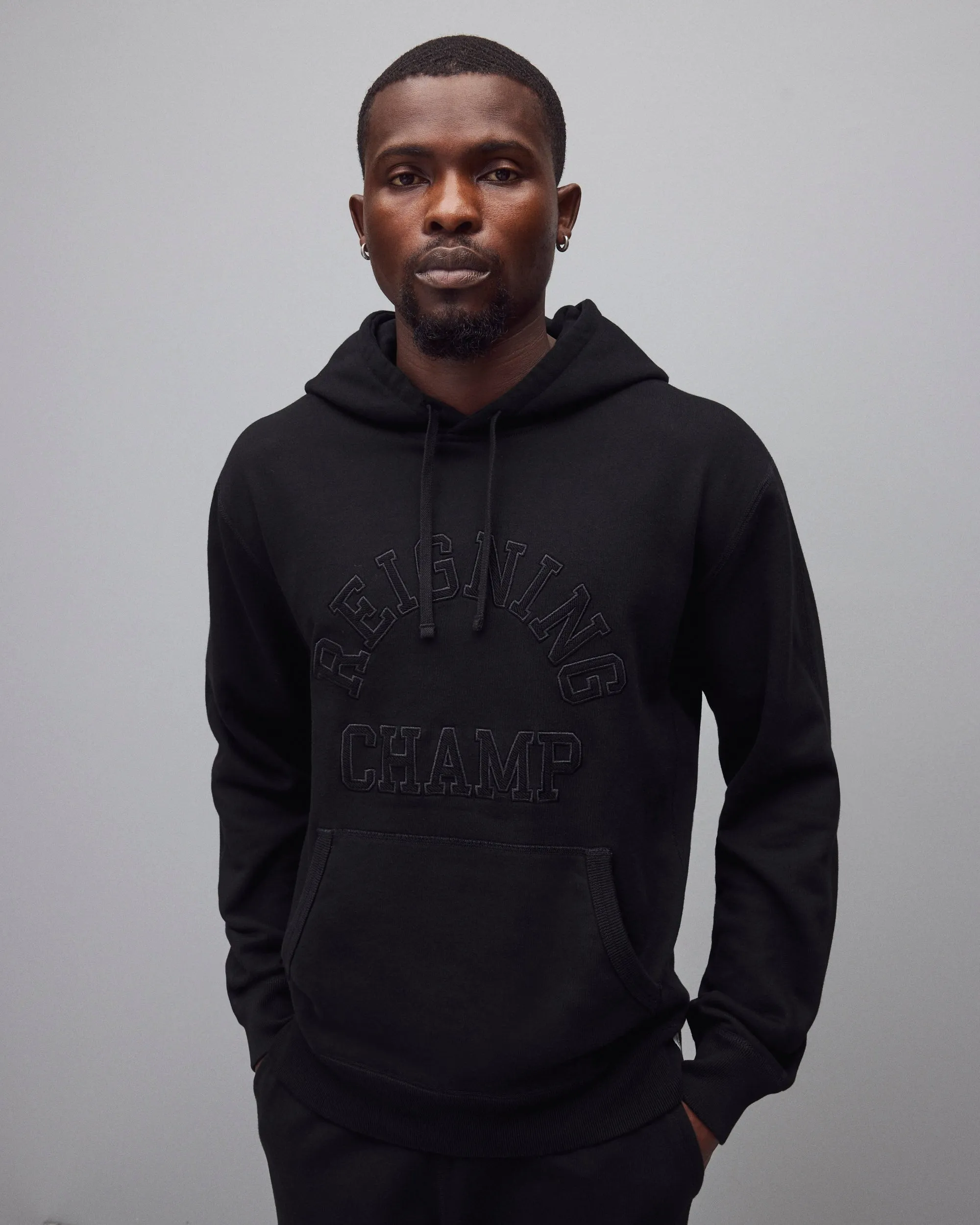 Midweight Terry Arch Logo Standard Hoodie sold by Reigning Champ product image thumbnail 2