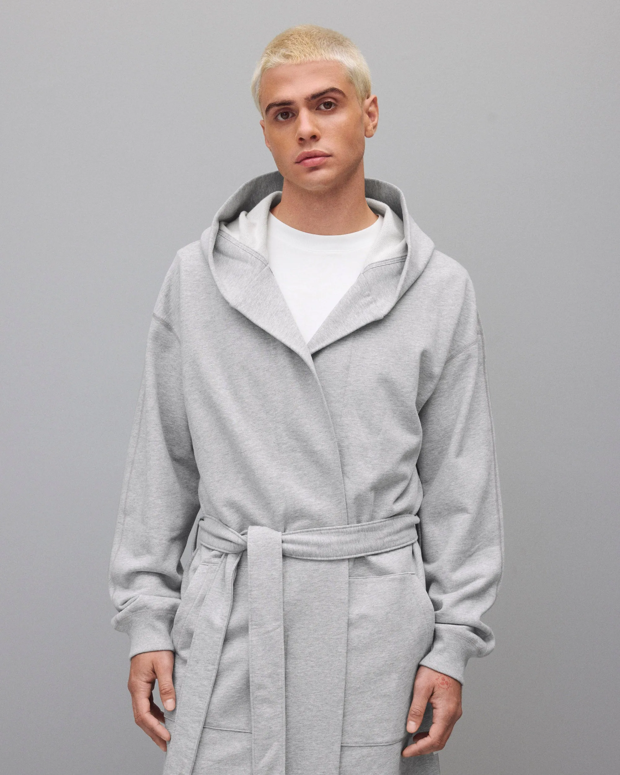 Midweight Terry Relaxed Hooded Robe sold by Reigning Champ product image thumbnail 3