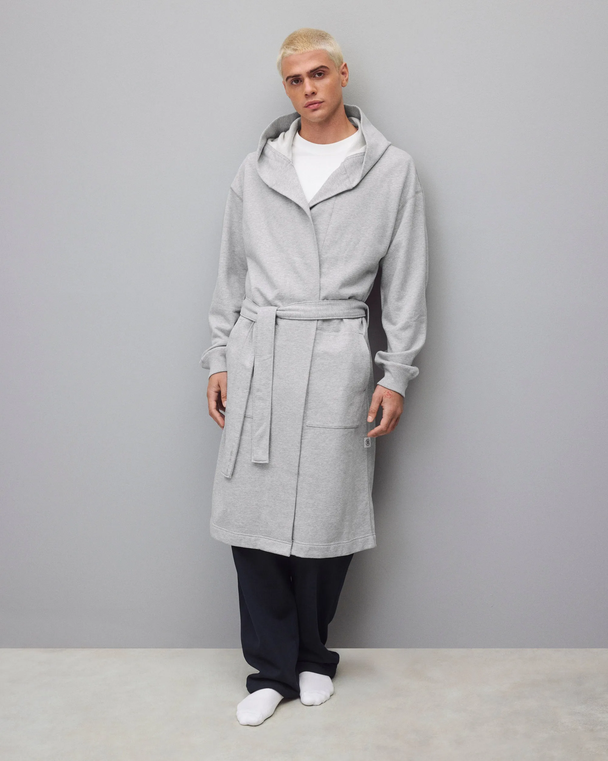 Midweight Terry Relaxed Hooded Robe sold by Reigning Champ product image thumbnail 2