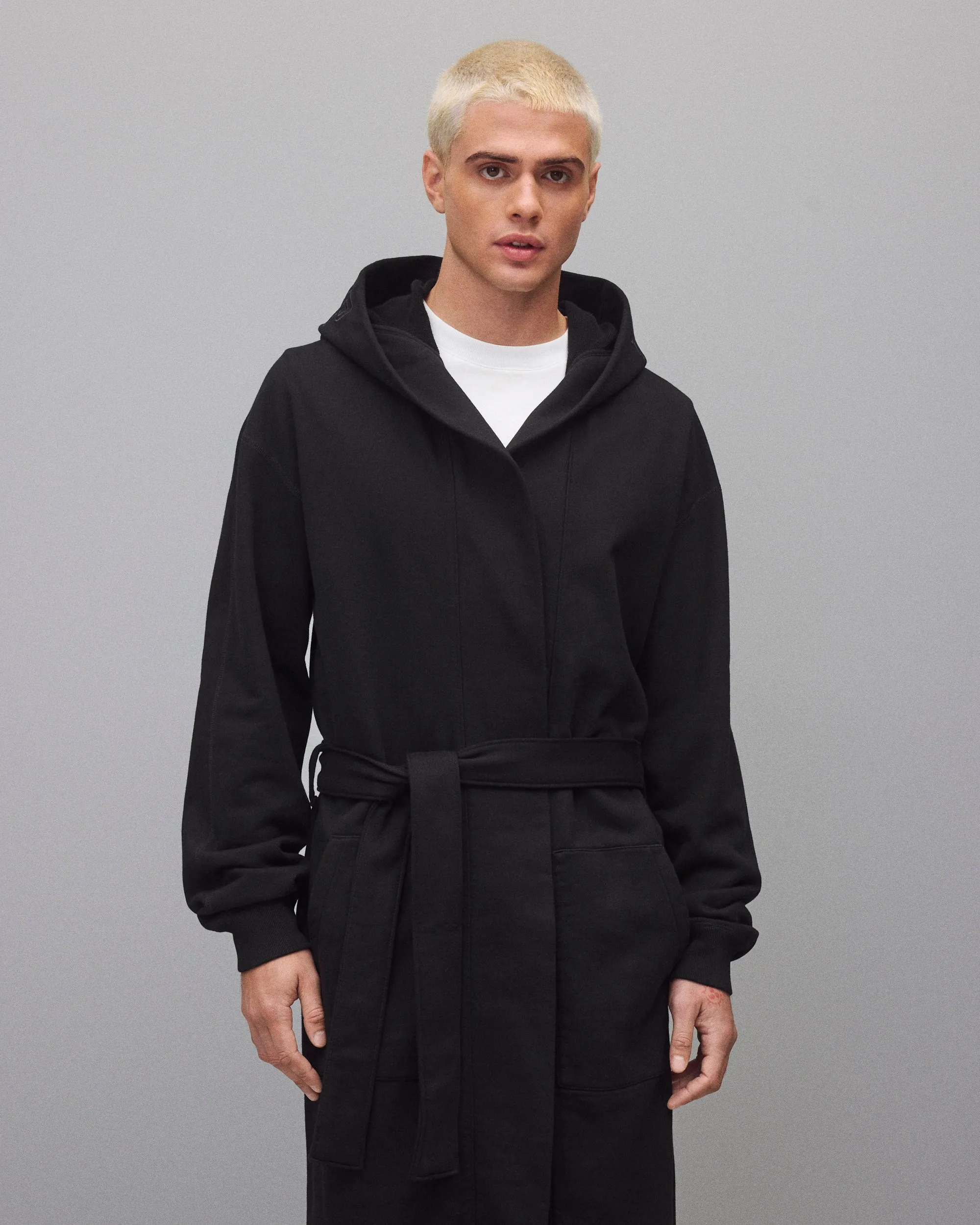 Midweight Terry Logo Relaxed Hooded Robe sold by Reigning Champ product image thumbnail 3