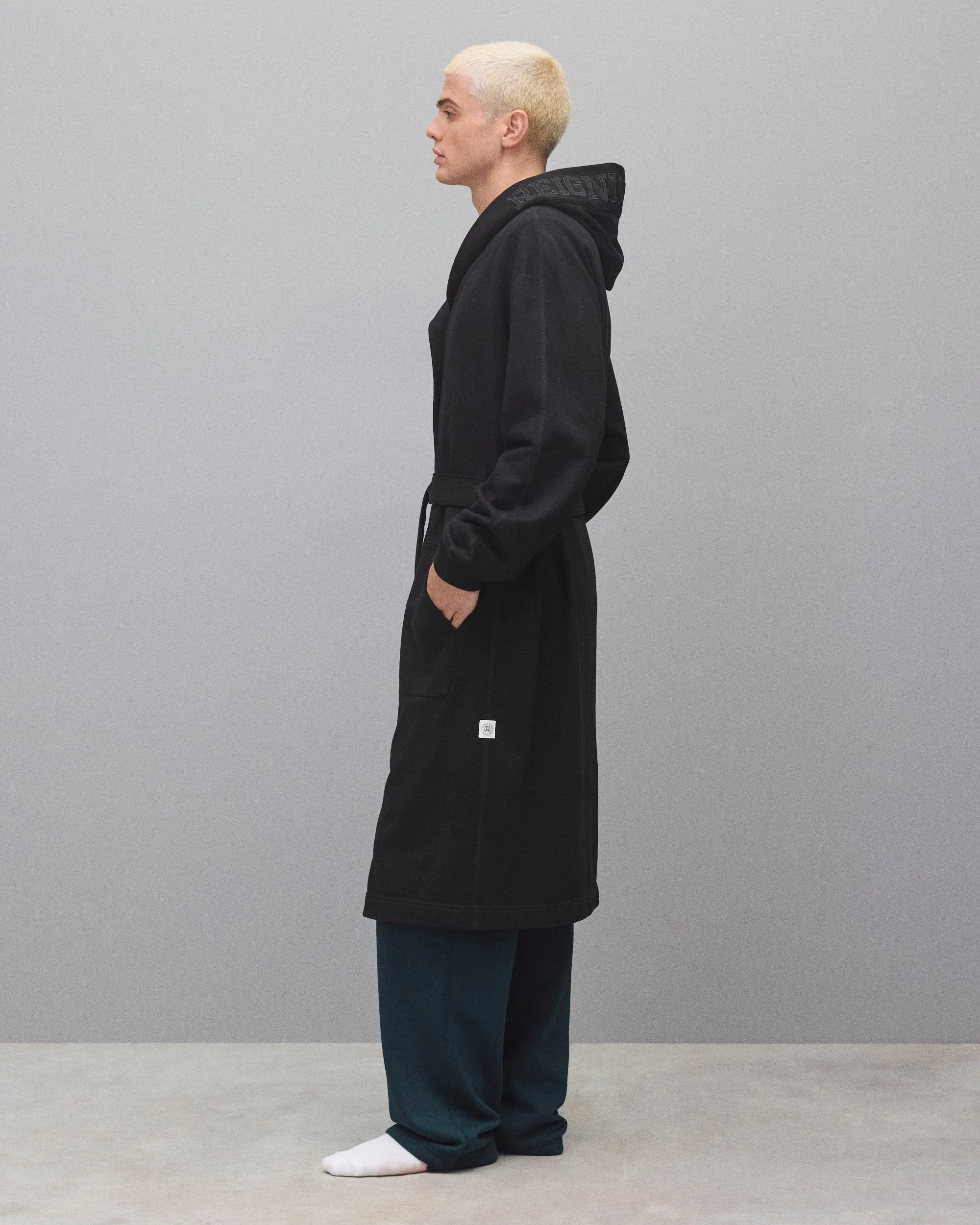 Midweight Terry Logo Relaxed Hooded Robe sold by Reigning Champ product image thumbnail 4