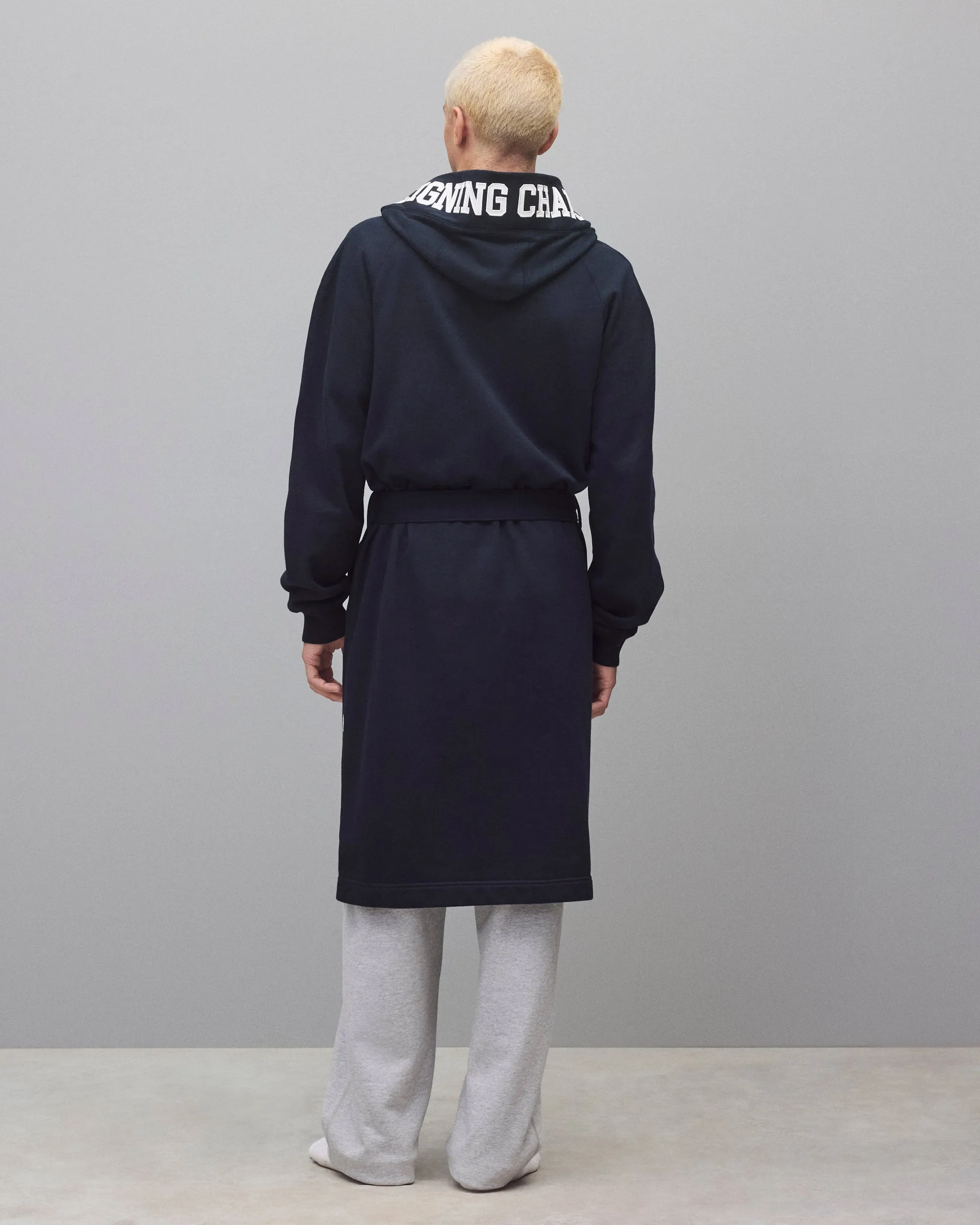 Midweight Terry Logo Relaxed Hooded Robe sold by Reigning Champ product image thumbnail 4
