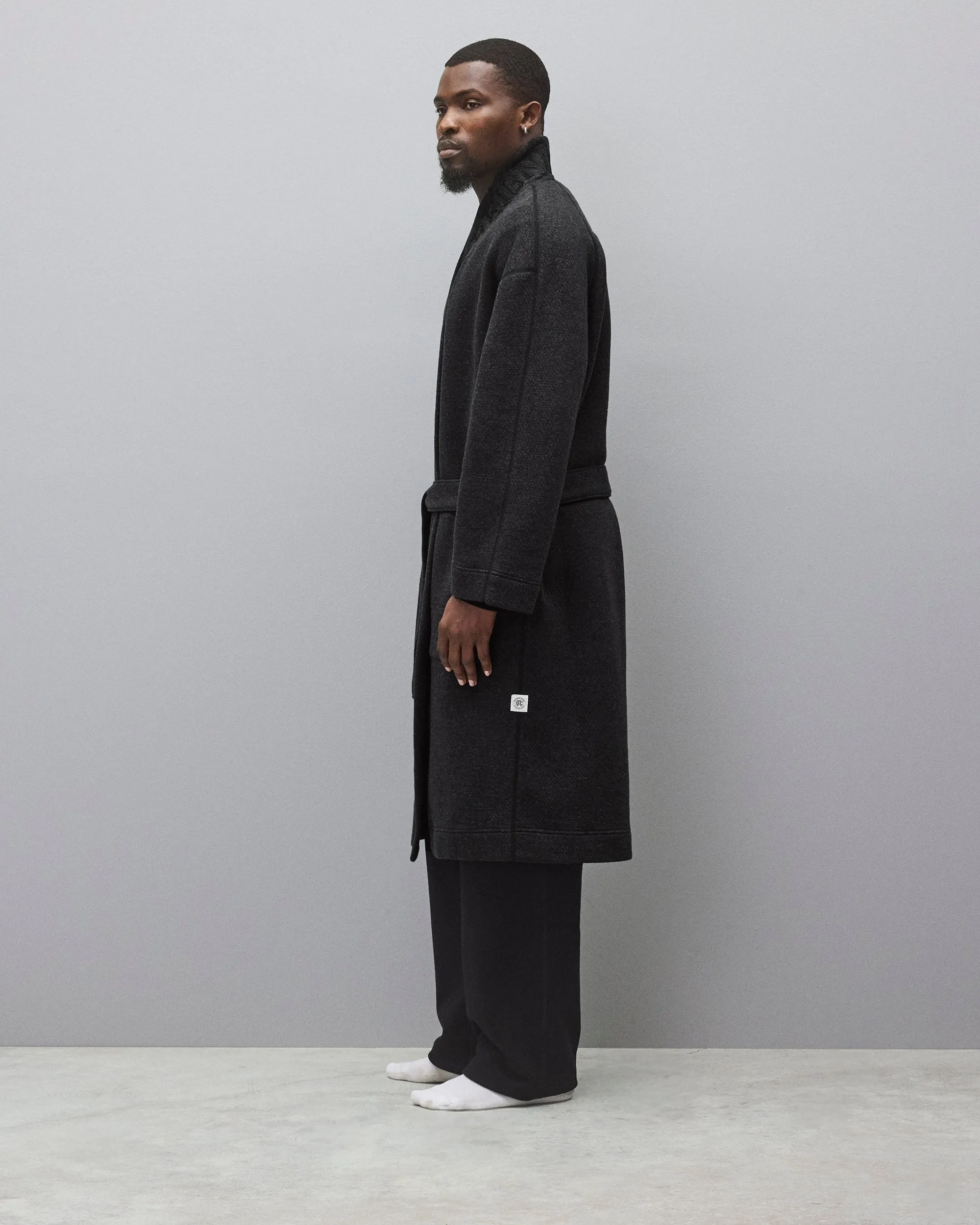 Cabin Fleece Logo Relaxed Robe sold by Reigning Champ product image thumbnail 4