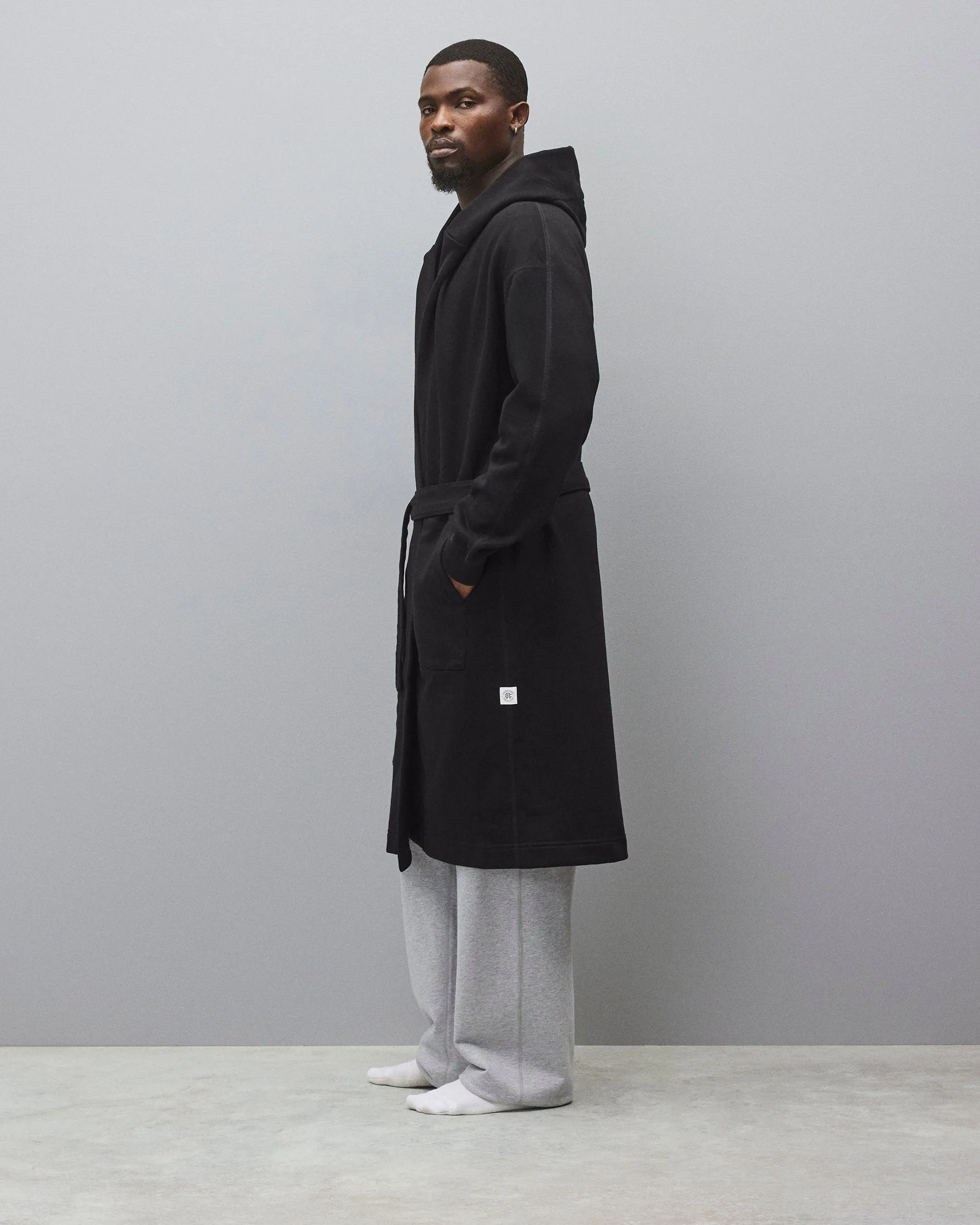 Midweight Terry Relaxed Hooded Robe sold by Reigning Champ product image thumbnail 3