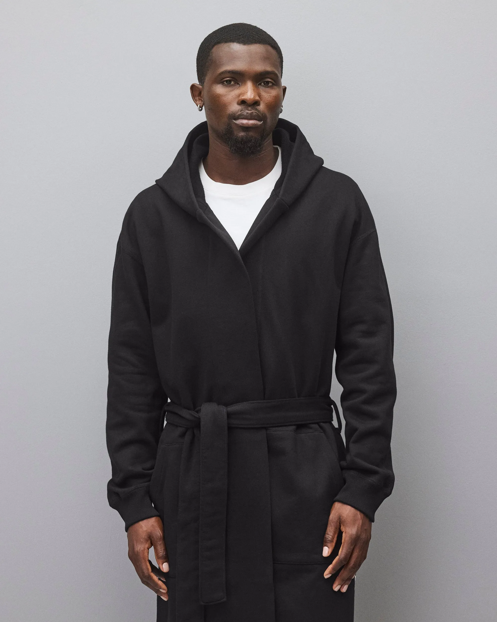 Midweight Terry Relaxed Hooded Robe sold by Reigning Champ product image thumbnail 5