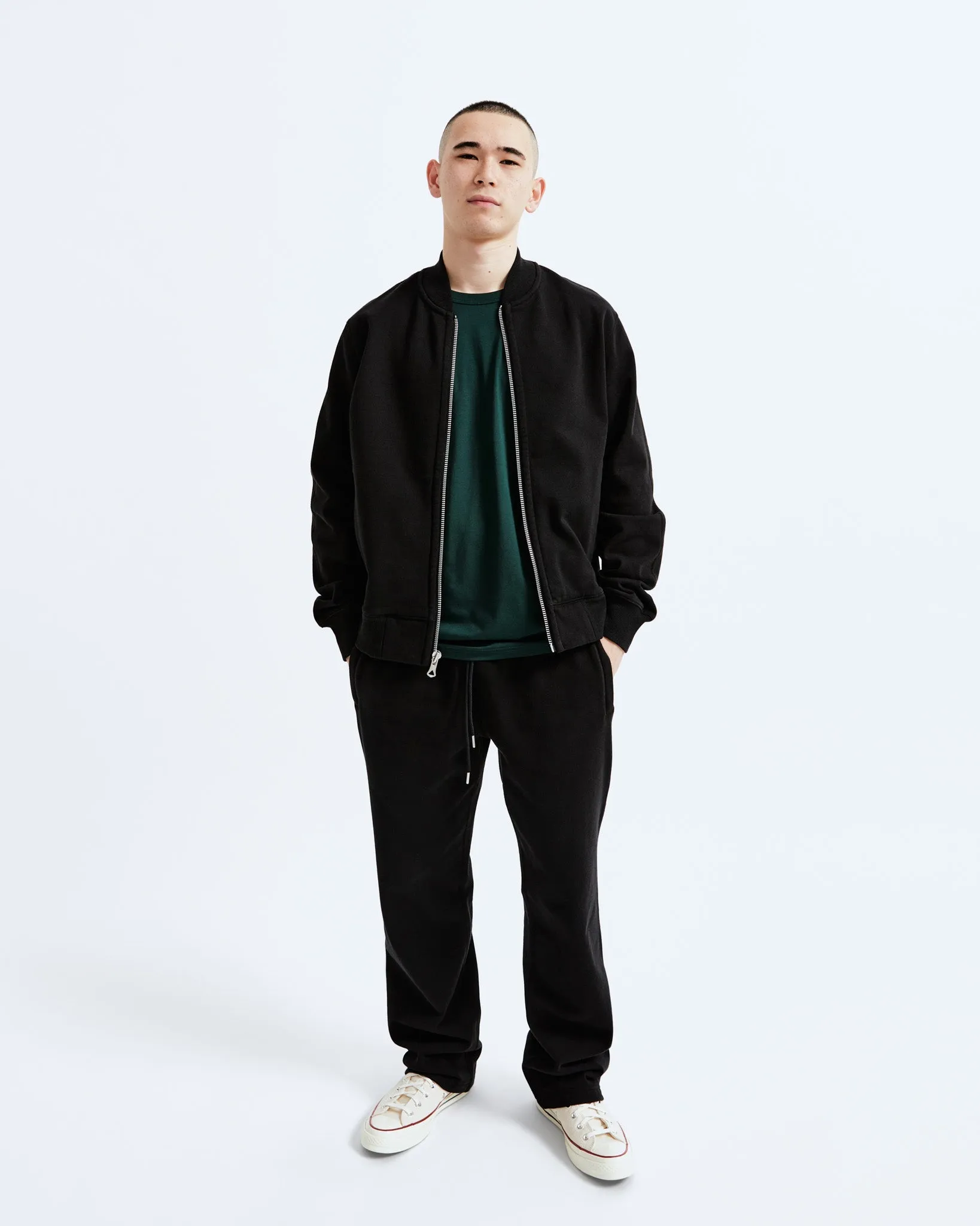 Heavyweight Fleece Bomber sold by Reigning Champ product image thumbnail 5