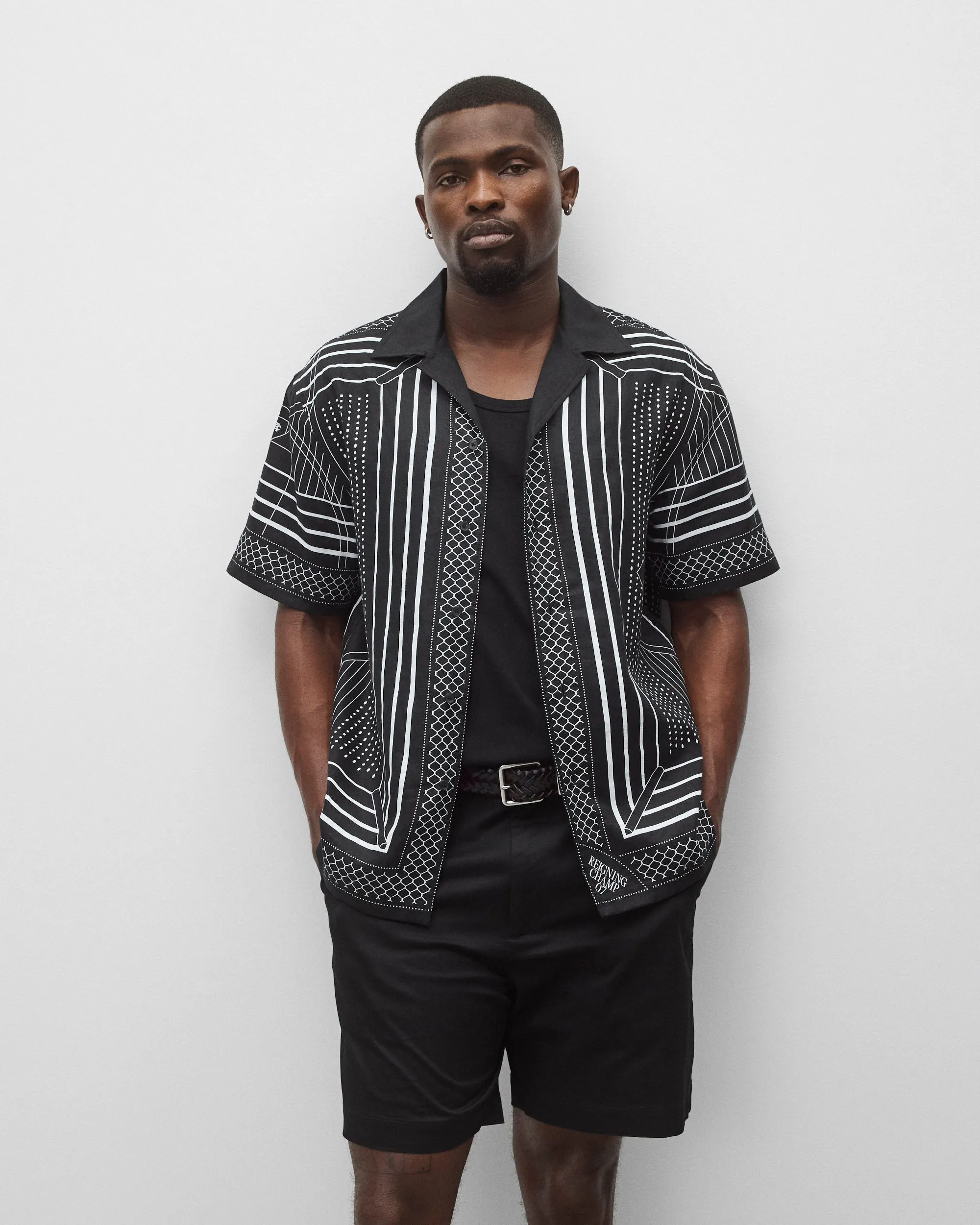 Linen Arena Standard Camp Shirt sold by Reigning Champ product image thumbnail 2