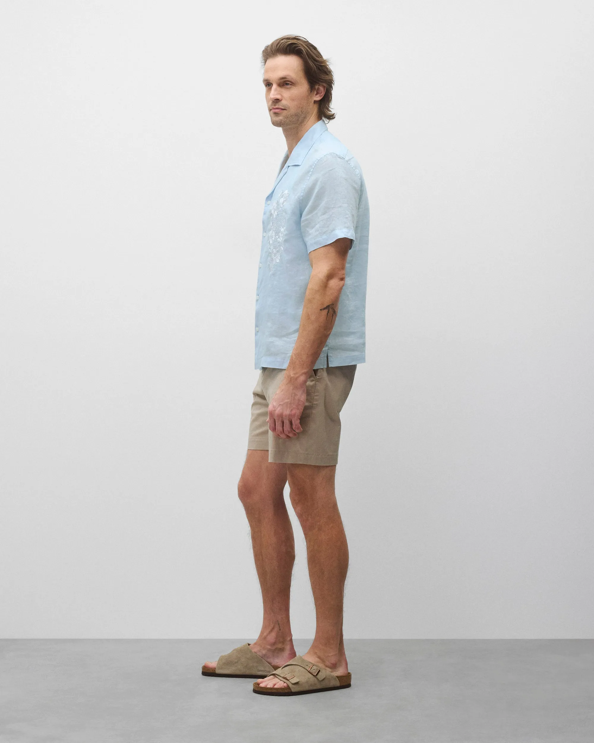 Linen Floral Standard Camp Shirt sold by Reigning Champ product image thumbnail 4