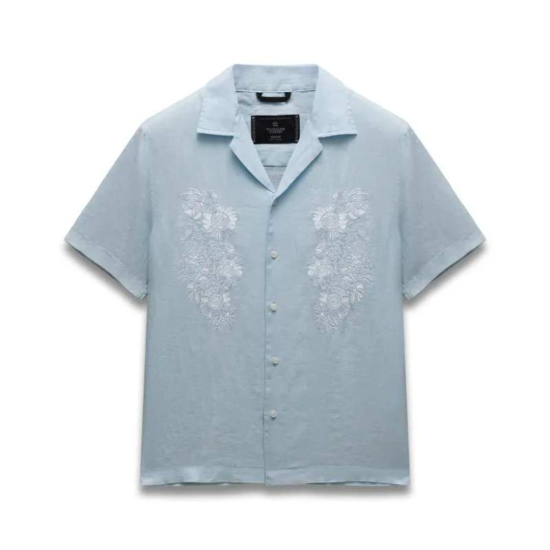 Linen Floral Standard Camp Shirt sold by Reigning Champ