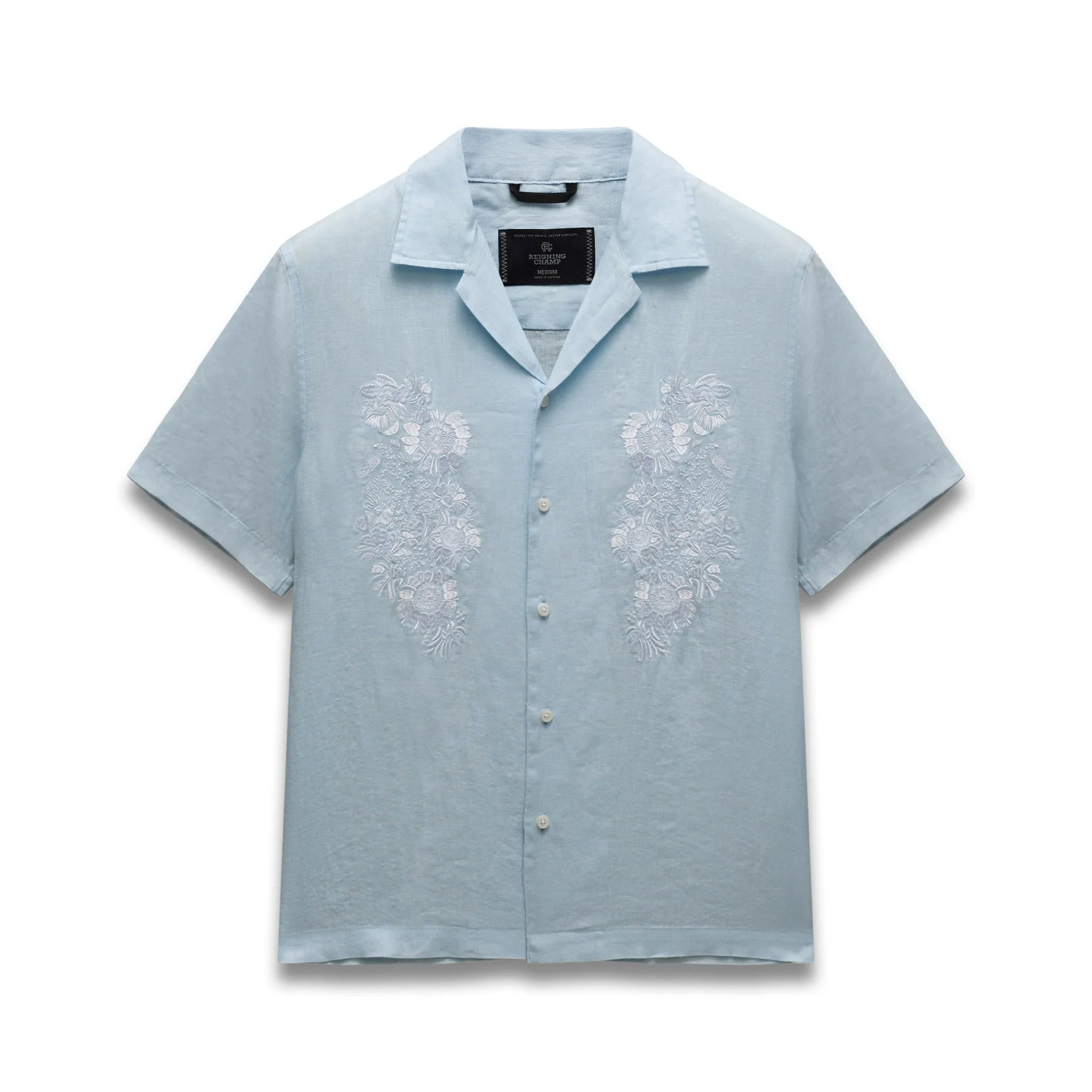 Linen Floral Standard Camp Shirt sold by Reigning Champ