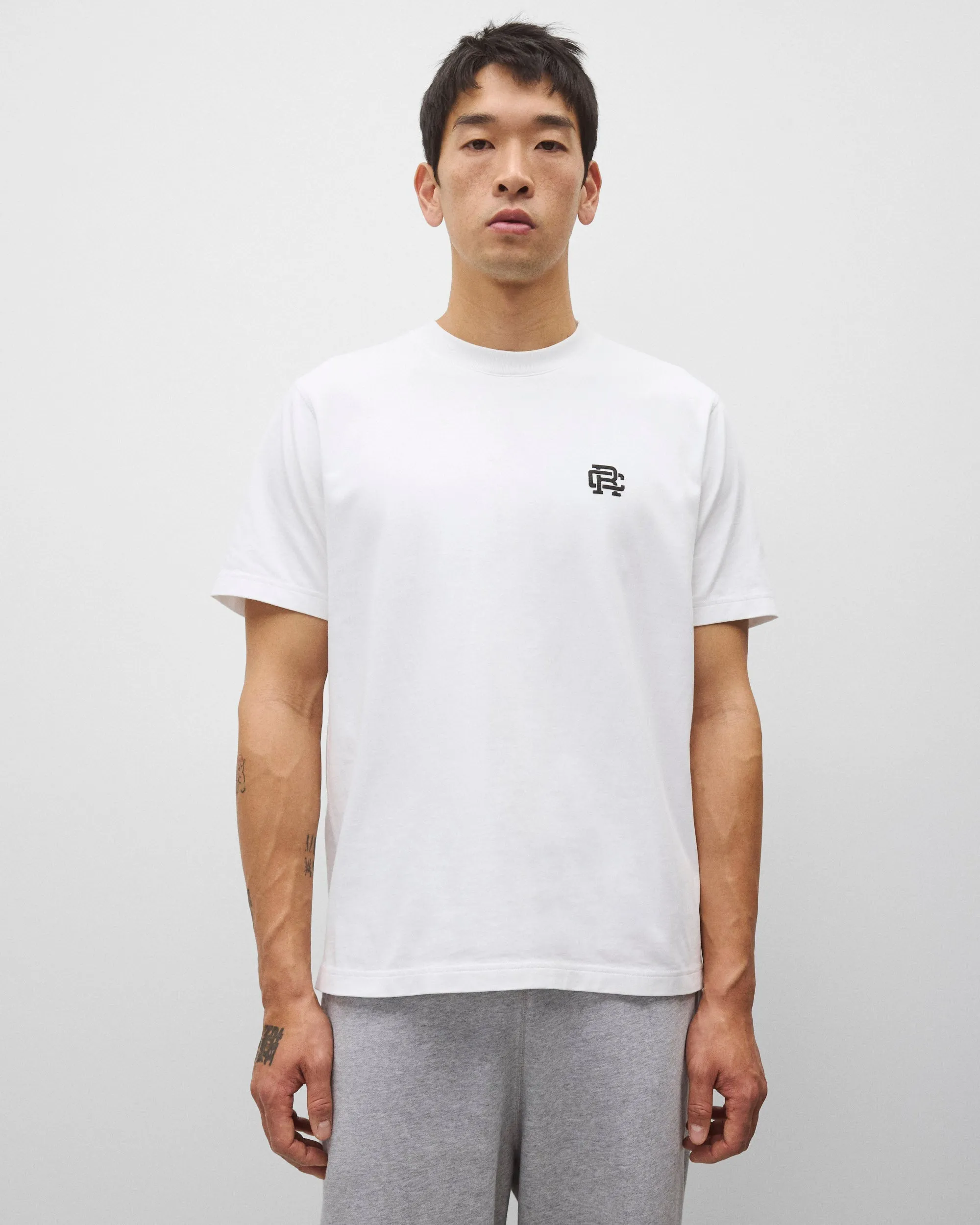Midweight Jersey Felt Monogram OG T-Shirt sold by Reigning Champ product image thumbnail 2