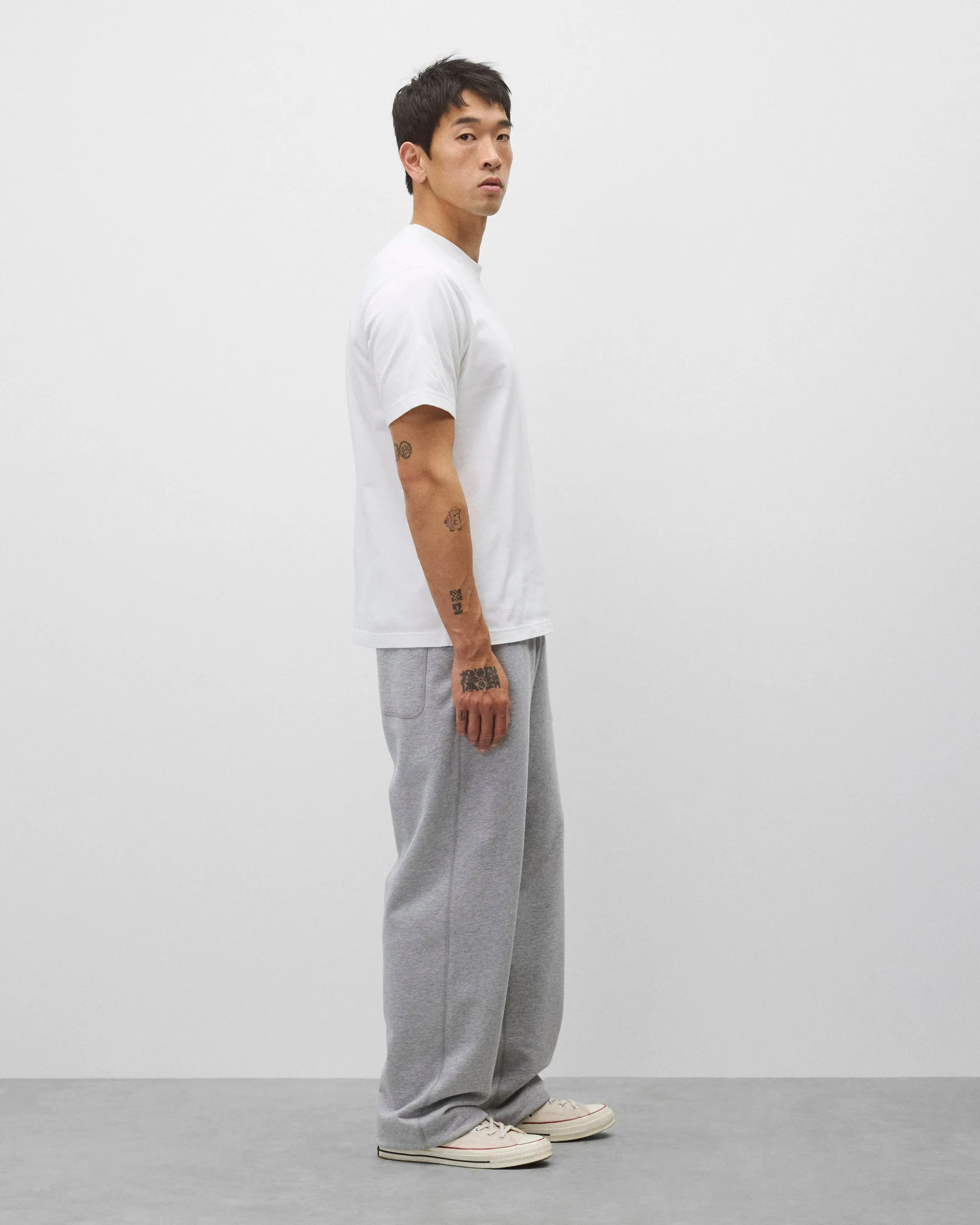 Midweight Jersey Felt Monogram OG T-Shirt sold by Reigning Champ product image thumbnail 4