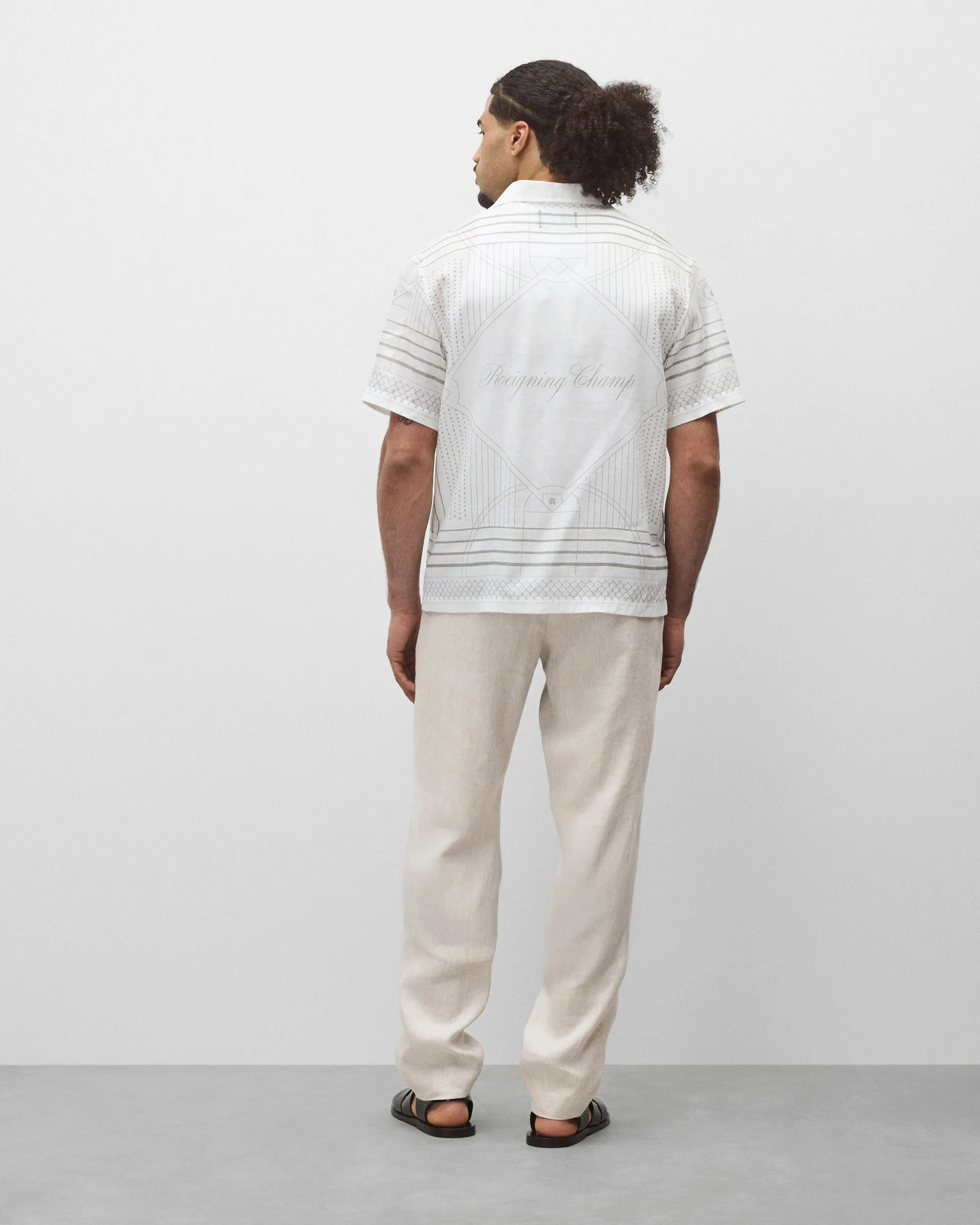 Linen Arena Standard Camp Shirt sold by Reigning Champ product image thumbnail 5