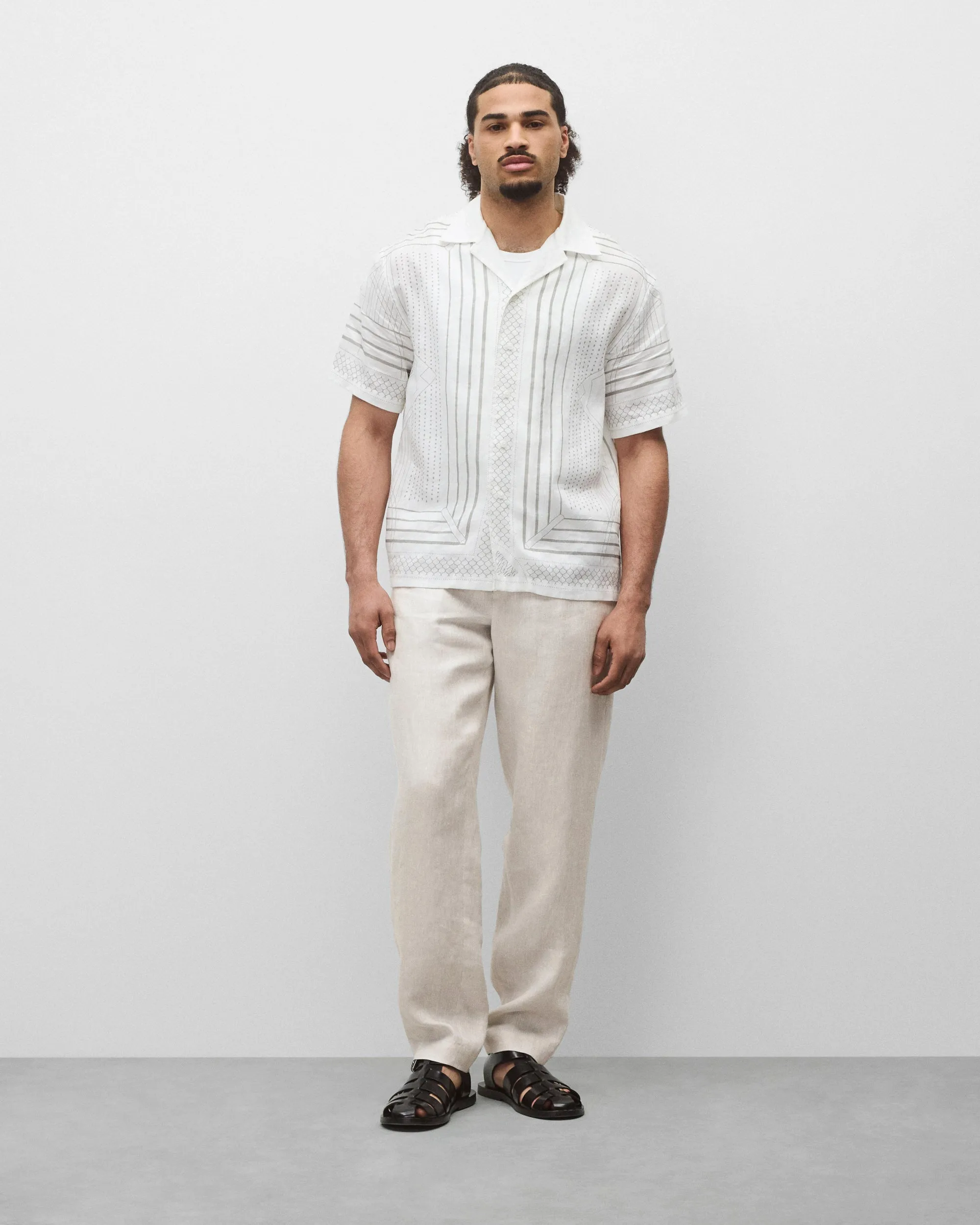 Linen Arena Standard Camp Shirt sold by Reigning Champ product image thumbnail 3