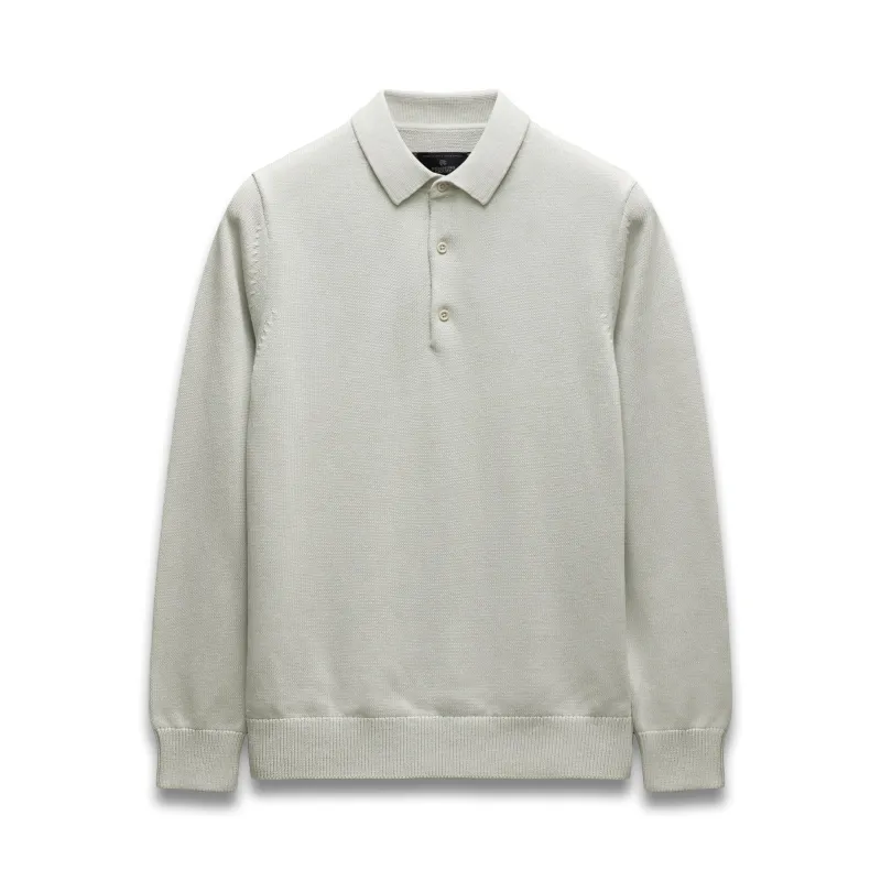 Supima Knit Commodore Polo Sweater made by Reigning Champ