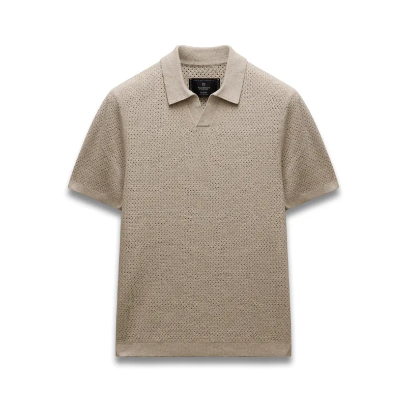 Cotton Linen Victor Polo sold by Reigning Champ