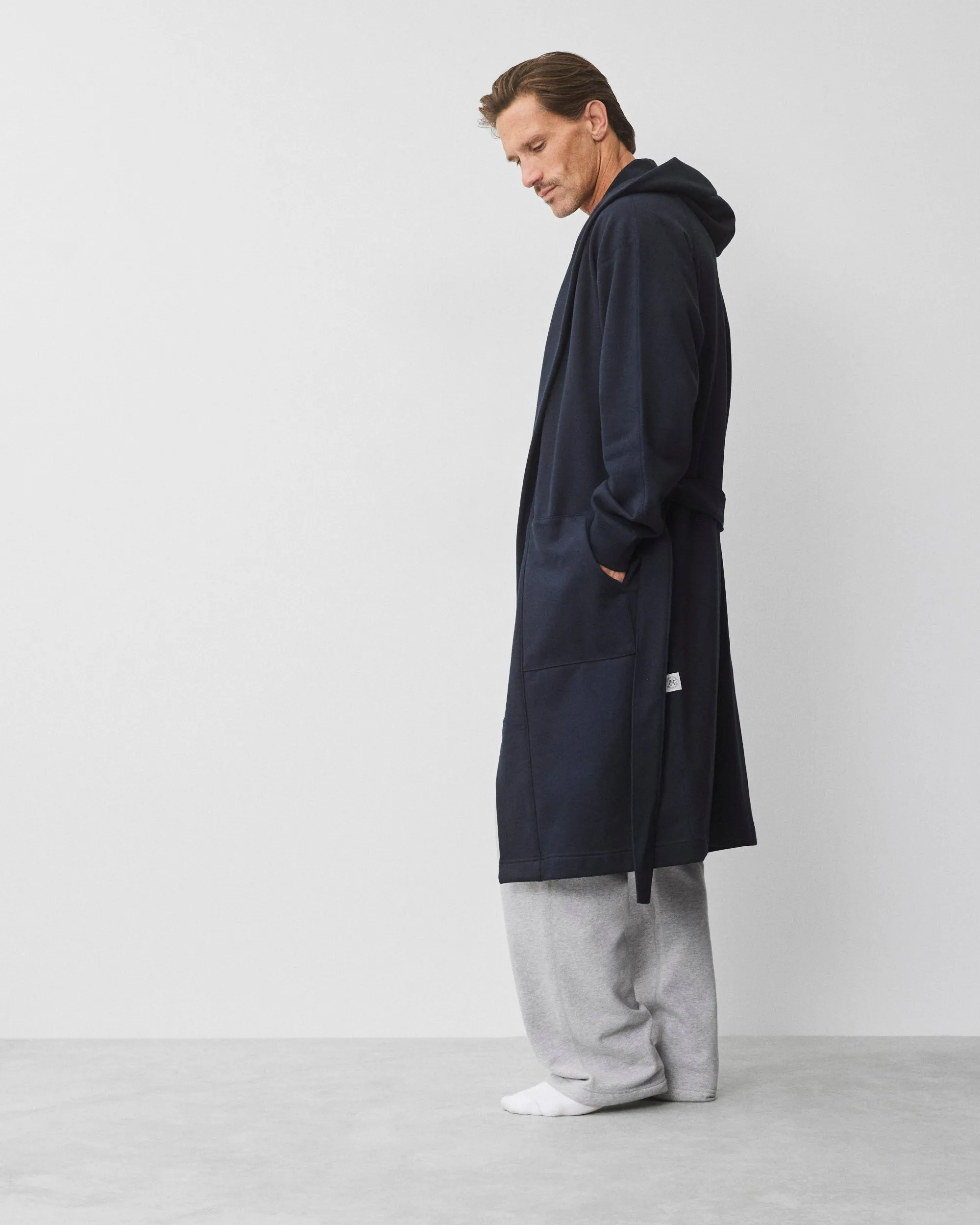 Midweight Terry Hooded Robe sold by Reigning Champ product image thumbnail 3