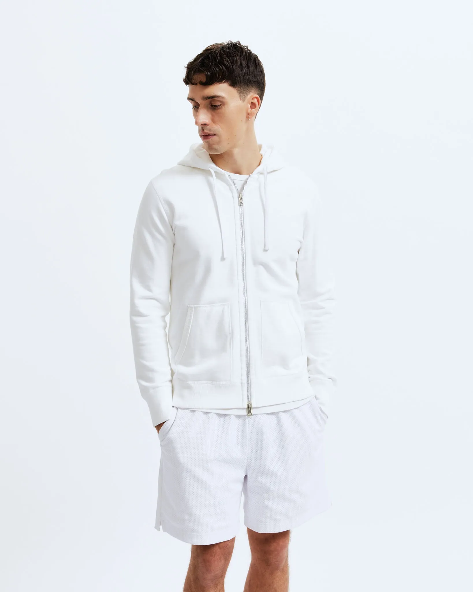 Midweight Terry Slim Zip Hoodie sold by Reigning Champ product image thumbnail 2