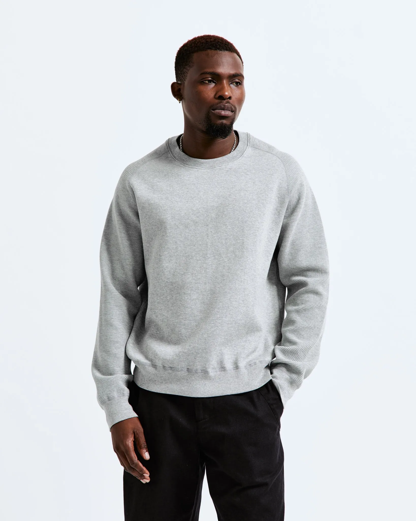Flatback Thermal Raglan Crewneck sold by Reigning Champ product image thumbnail 2