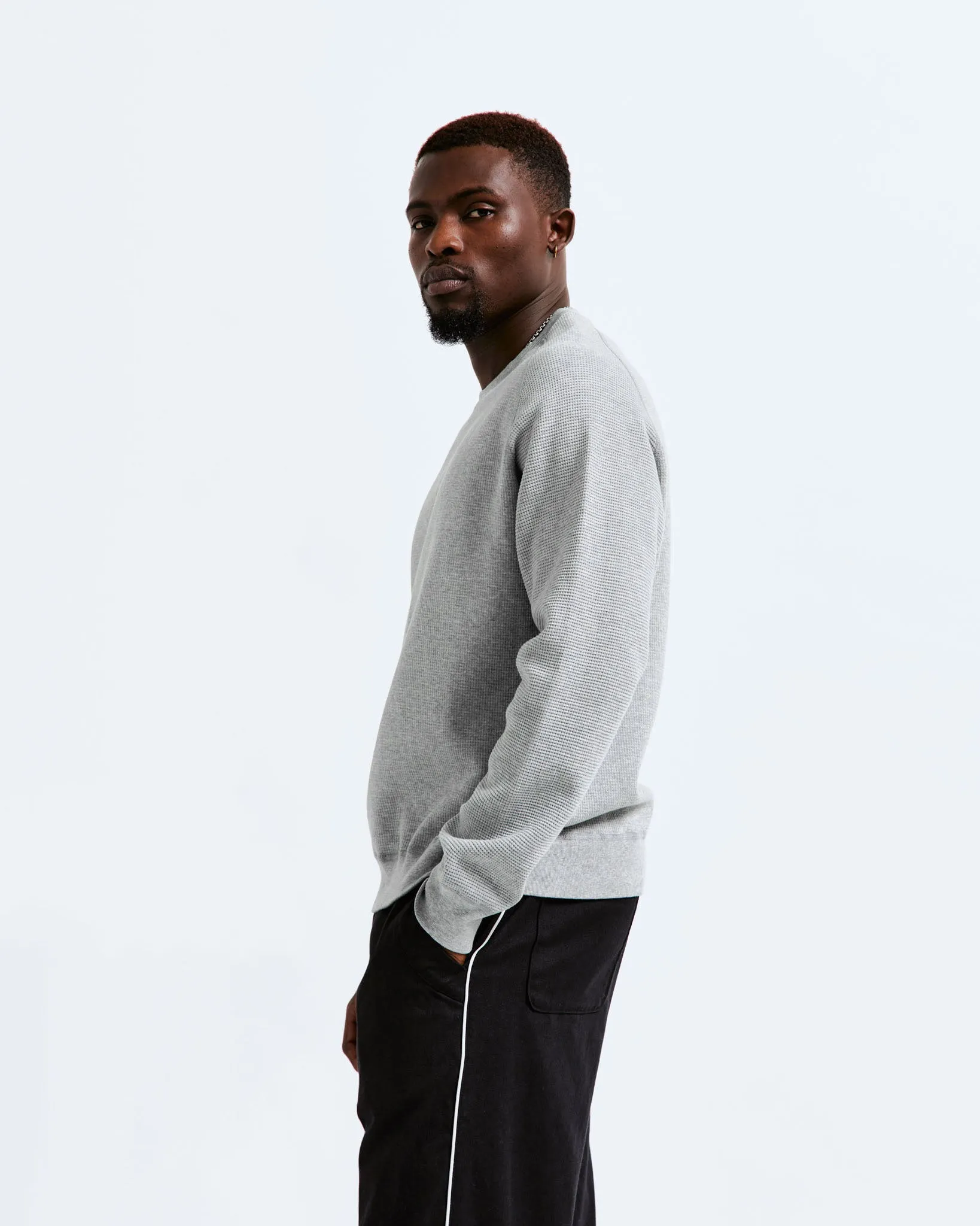 Flatback Thermal Raglan Crewneck sold by Reigning Champ product image thumbnail 3