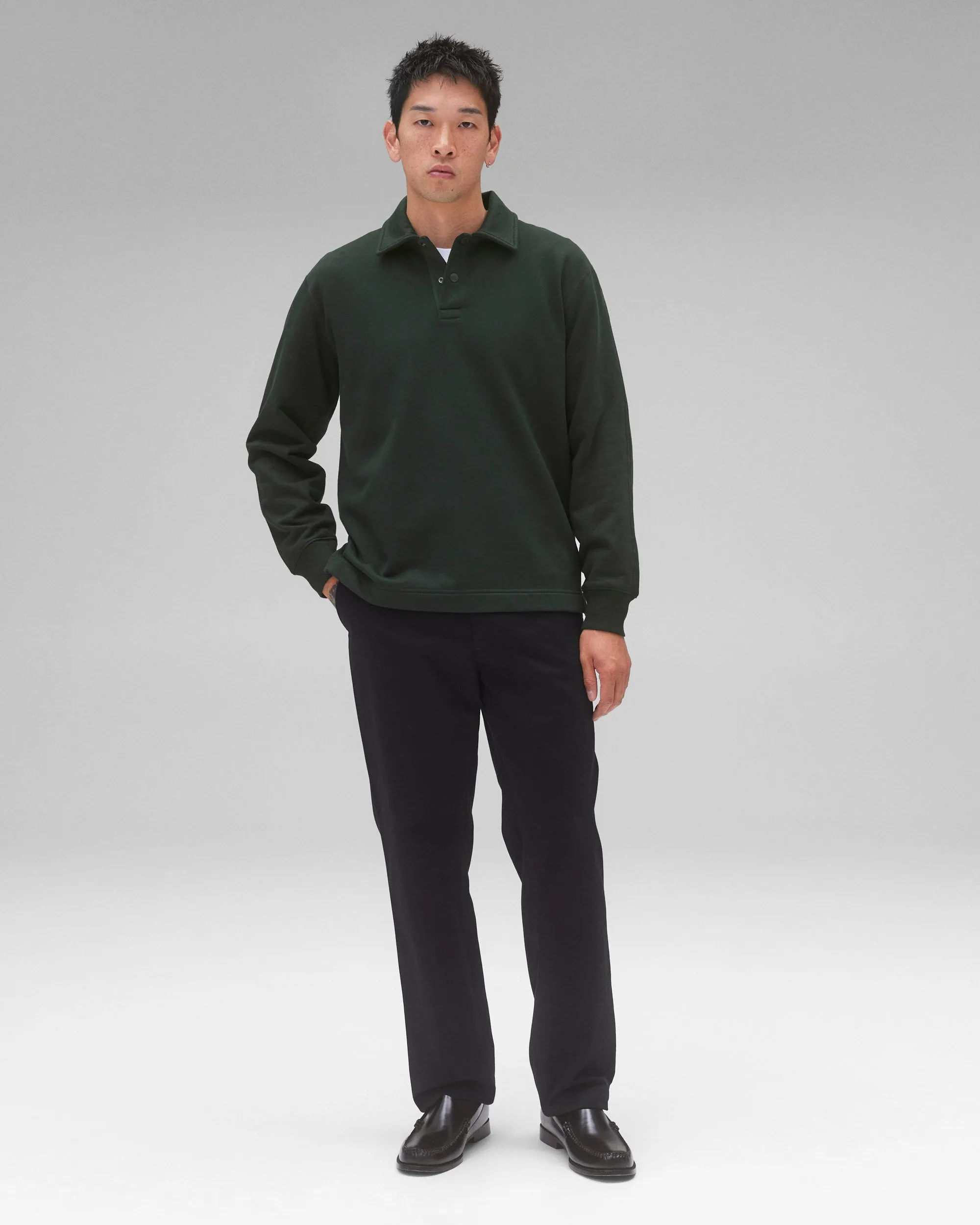 Midweight Terry Rugby Sweatshirt sold by Reigning Champ product image thumbnail 3