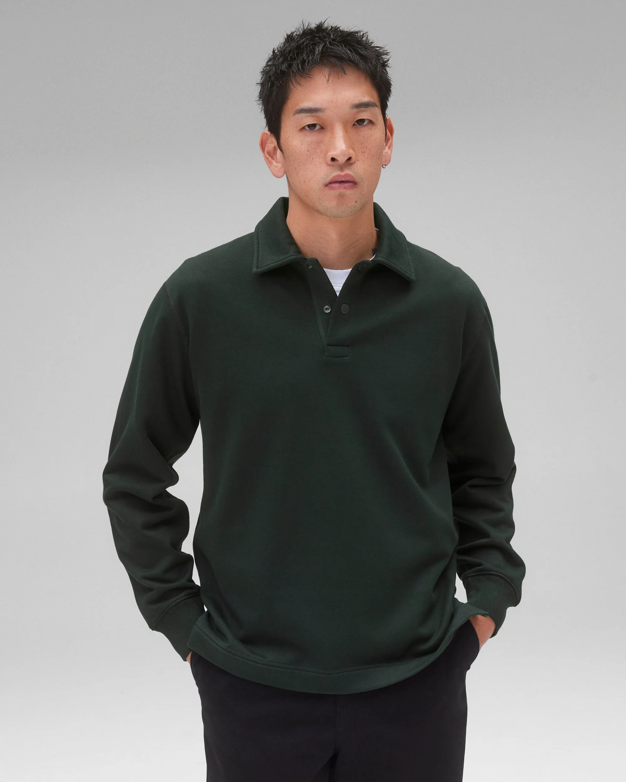 Midweight Terry Rugby Sweatshirt sold by Reigning Champ product image thumbnail 2
