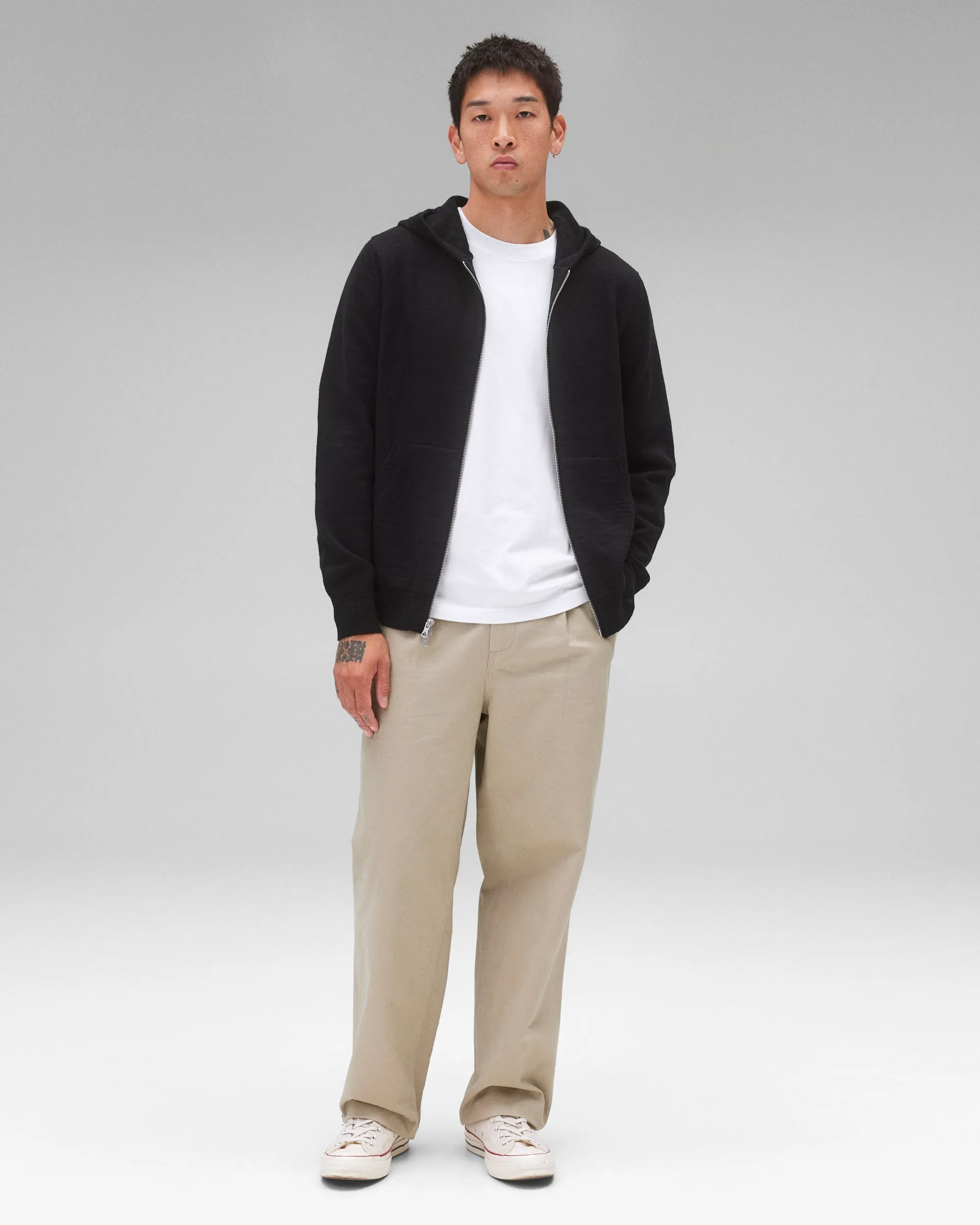 Cotton Slub Laurel Full Zip Hoodie sold by Reigning Champ product image thumbnail 3