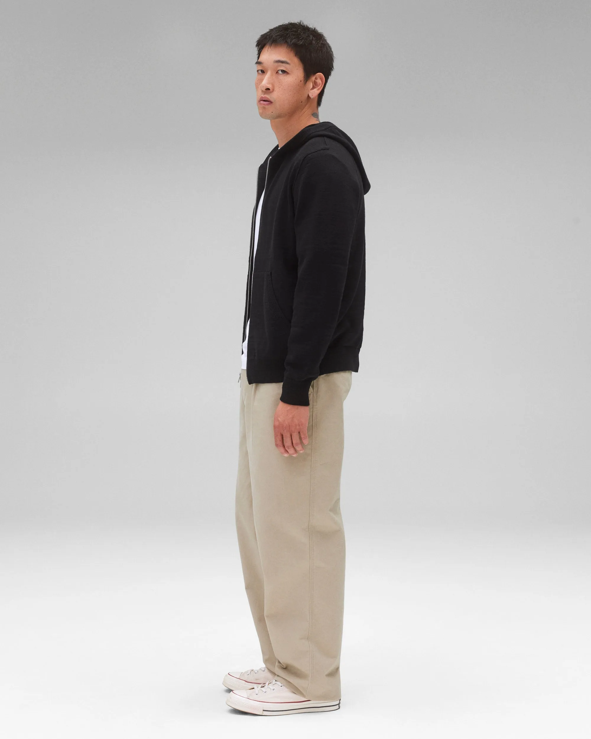 Cotton Slub Laurel Full Zip Hoodie sold by Reigning Champ product image thumbnail 4