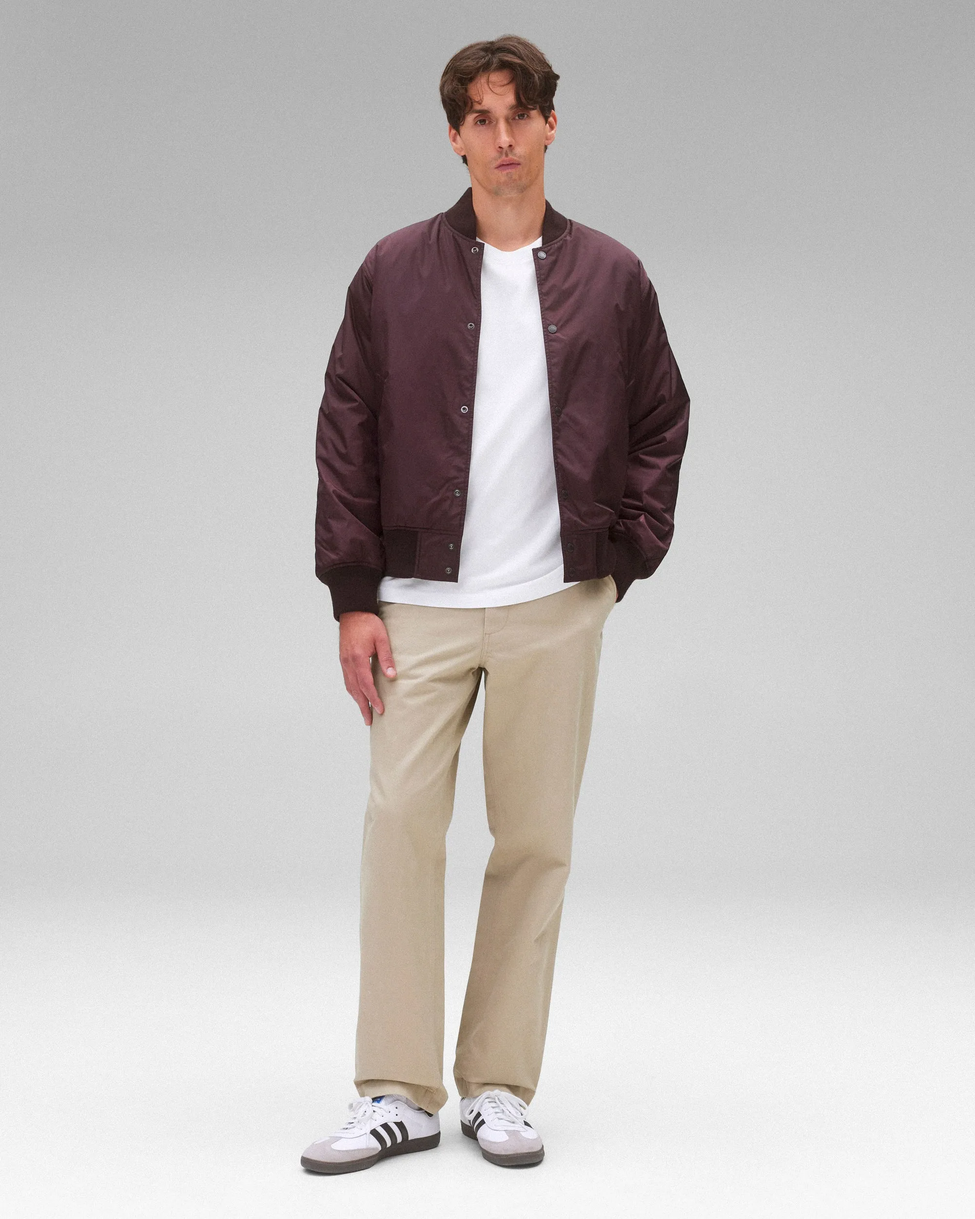 Econyl Satin Nylon Stadium Jacket sold by Reigning Champ product image thumbnail 3
