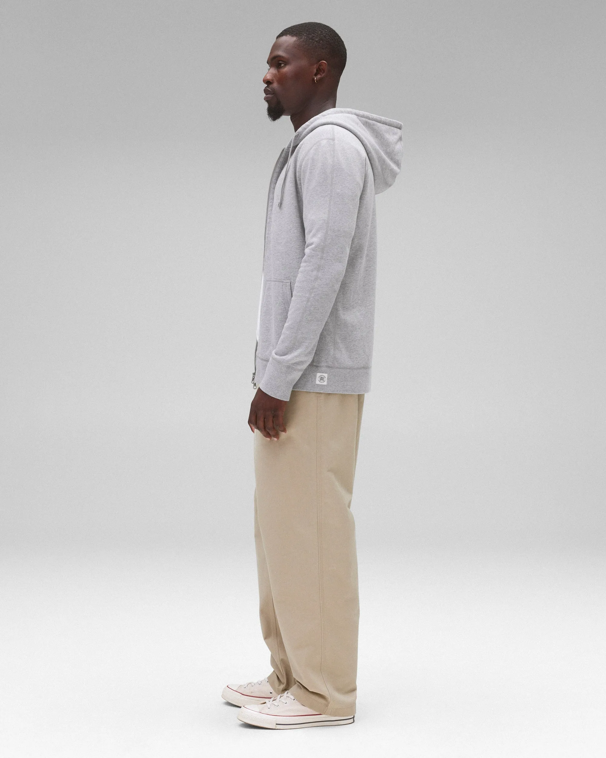 Midweight Terry Slim Zip Hoodie sold by Reigning Champ product image thumbnail 4