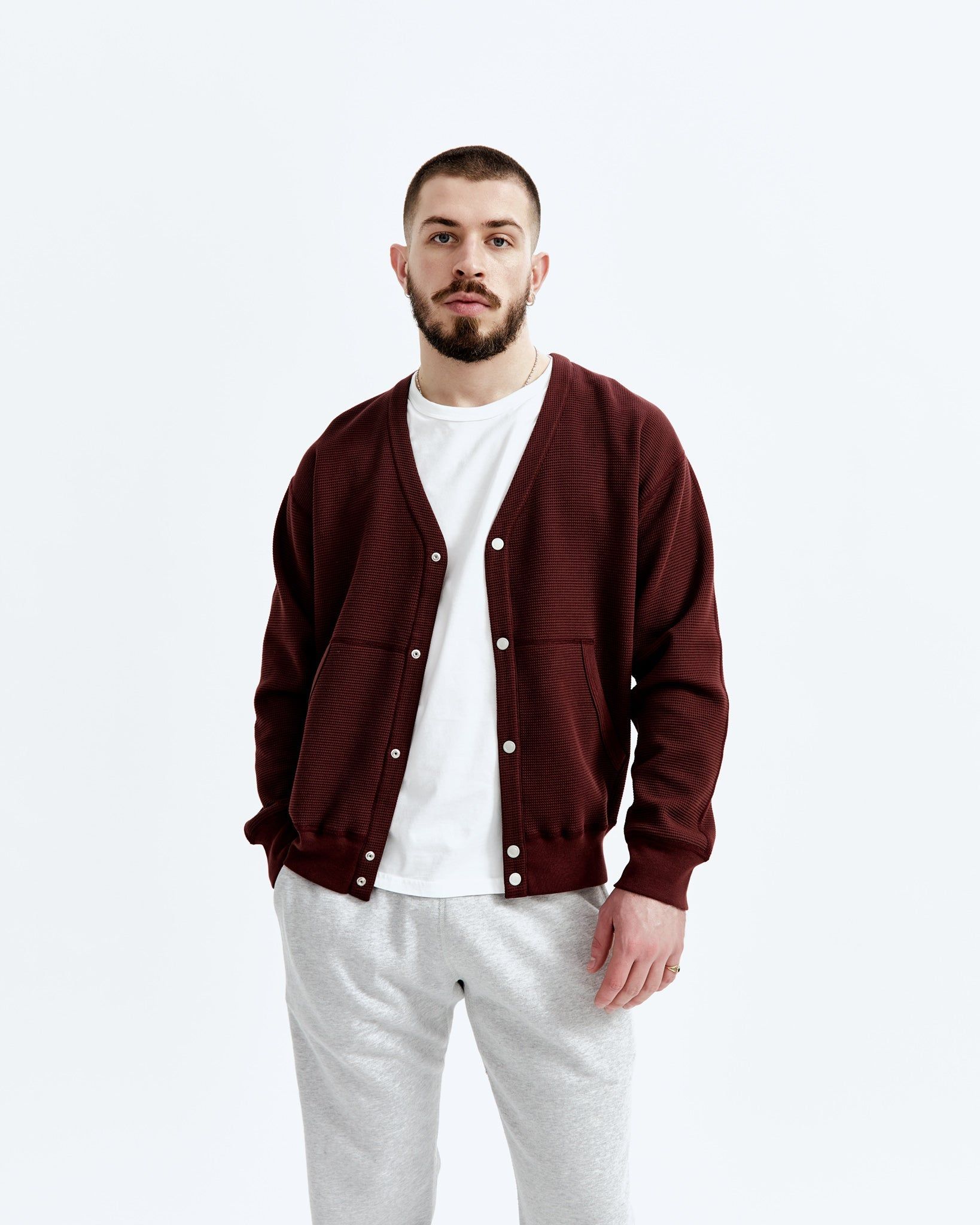 Flatback Thermal Cardigan sold by Reigning Champ product image thumbnail 2